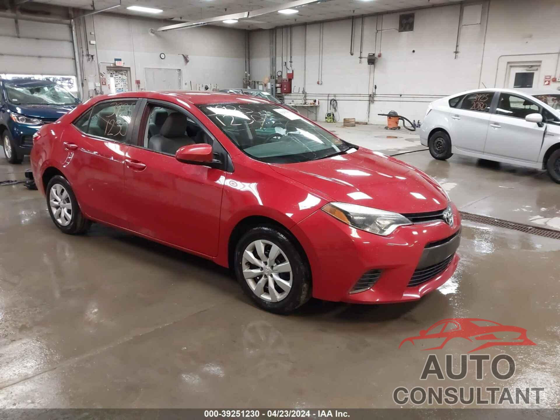 TOYOTA COROLLA 2016 - 2T1BURHE3GC492122