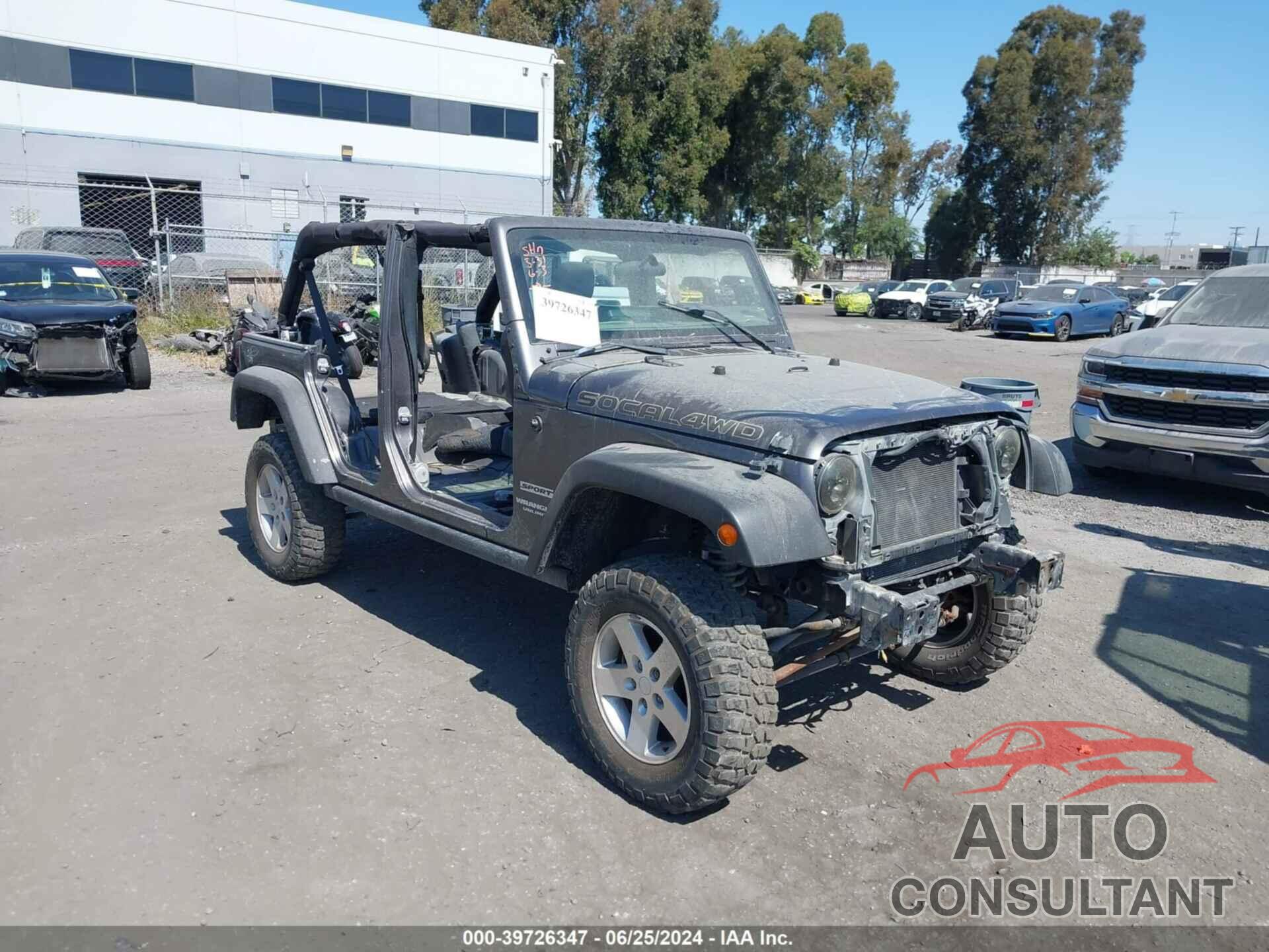 JEEP WRANGLER UNLIMITED 2016 - 1C4BJWDG2GL242460
