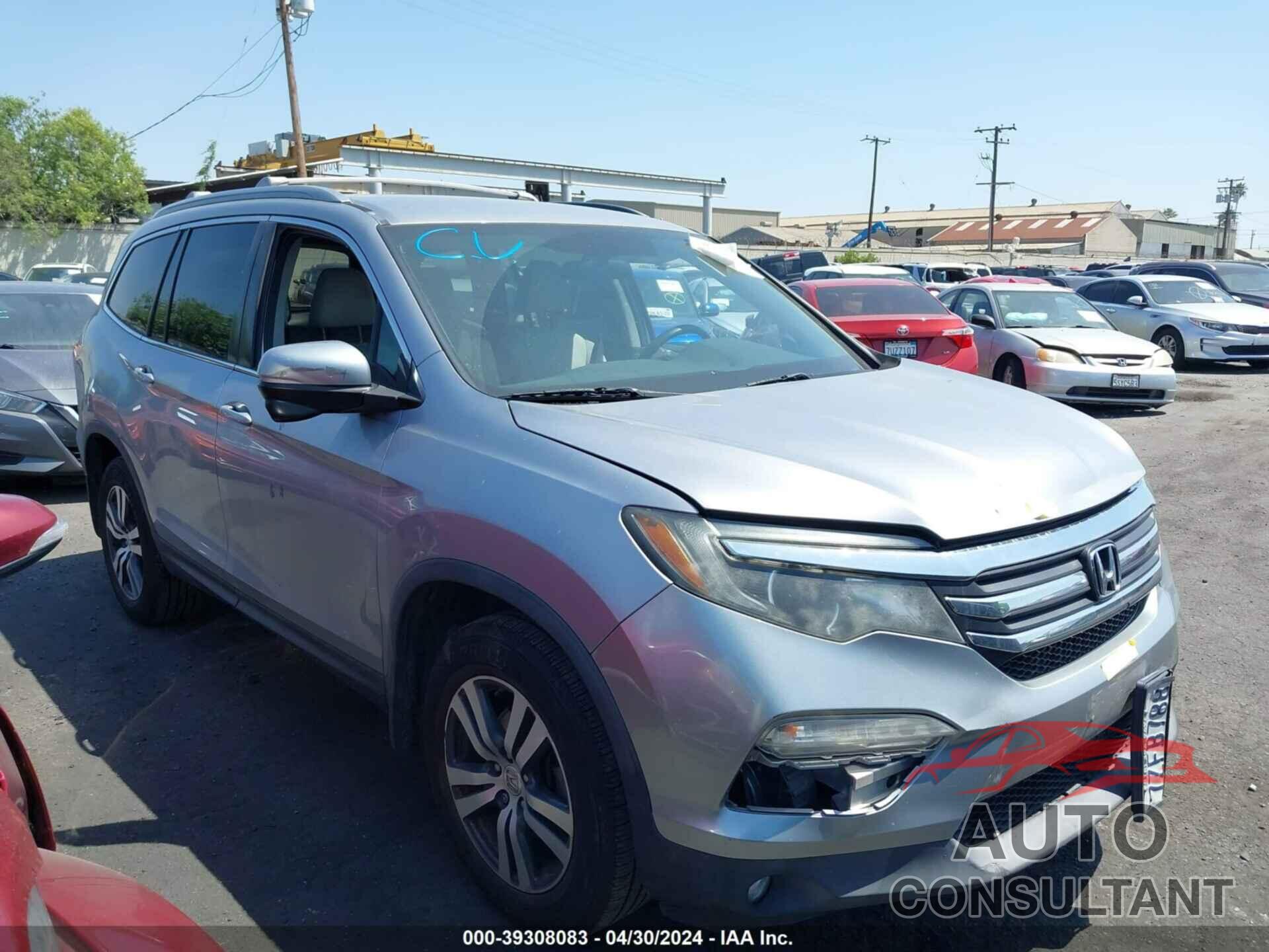 HONDA PILOT 2017 - 5FNYF5H39HB023724