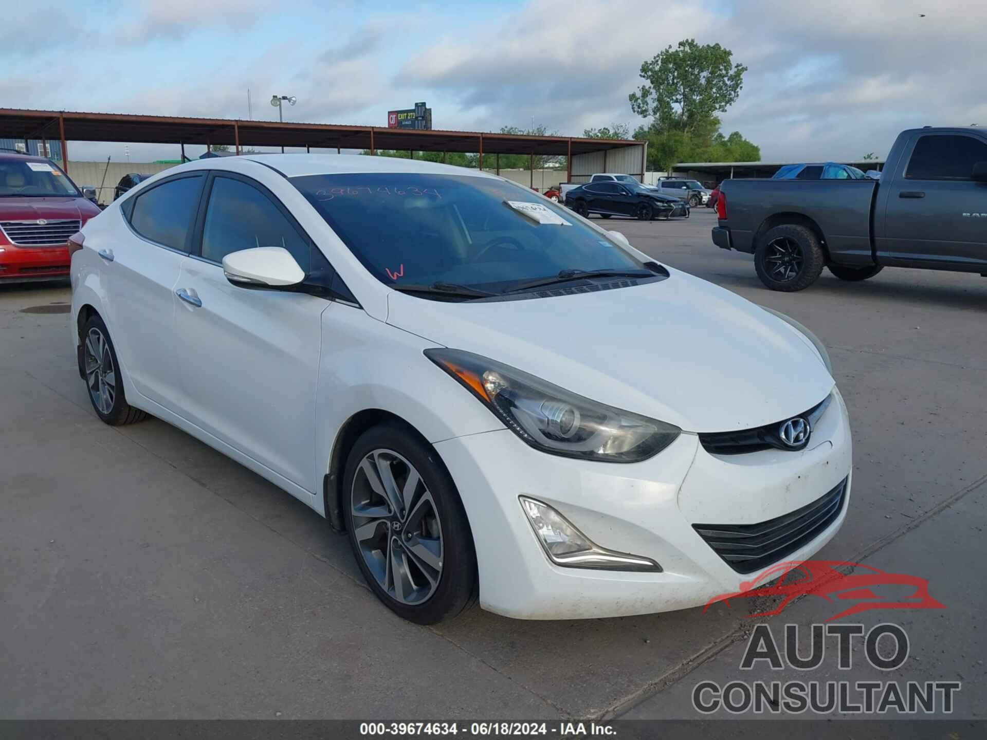 HYUNDAI ELANTRA 2016 - 5NPDH4AE4GH712374