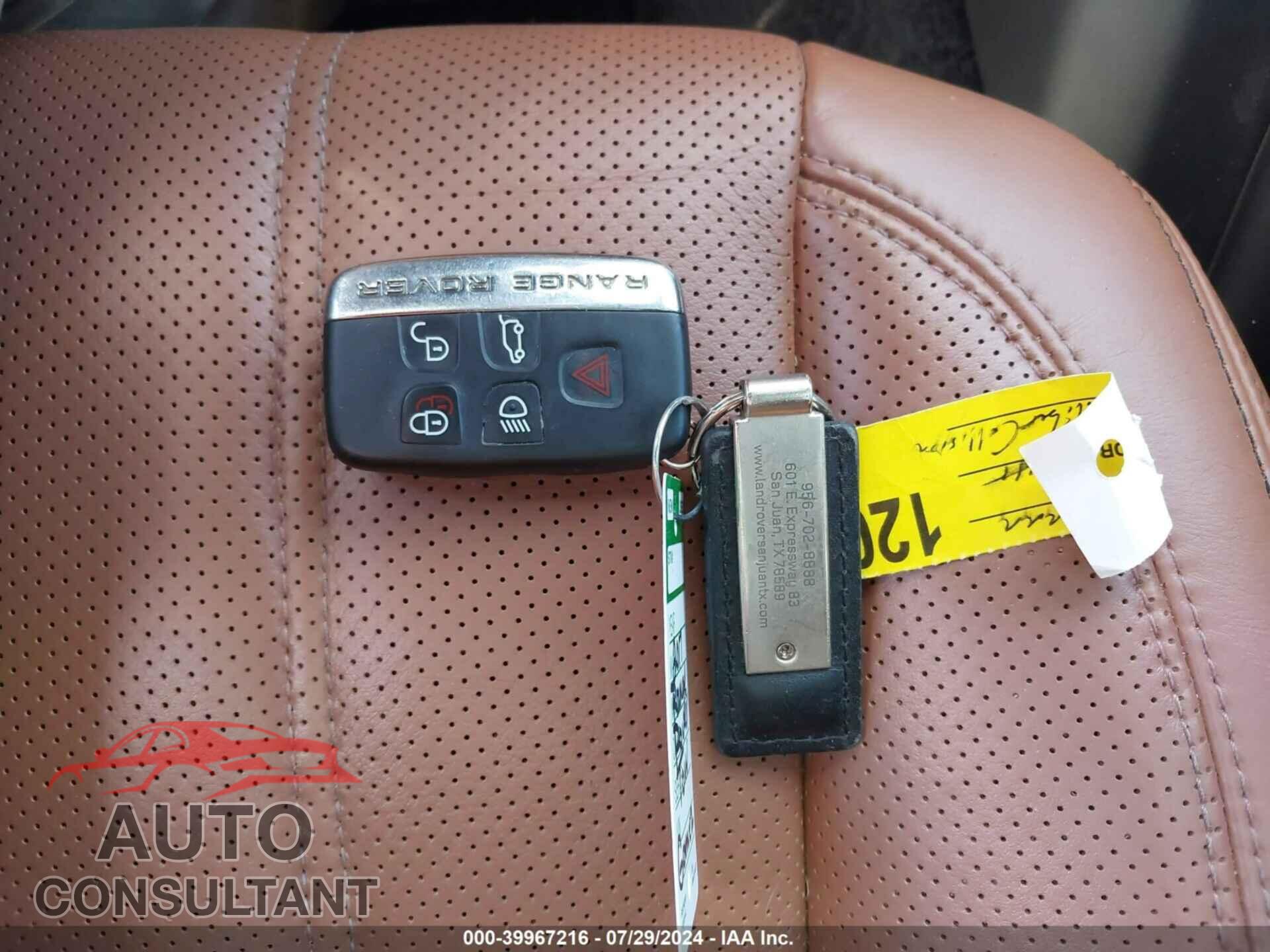 LAND ROVER RANGE ROVER 2017 - SALGV2FEXHA320973