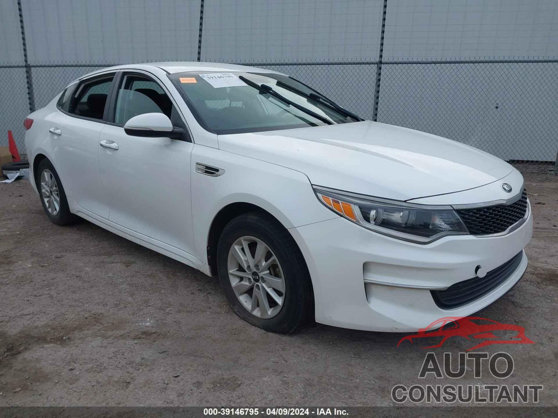 KIA OPTIMA 2016 - KNAGT4L33G5072906