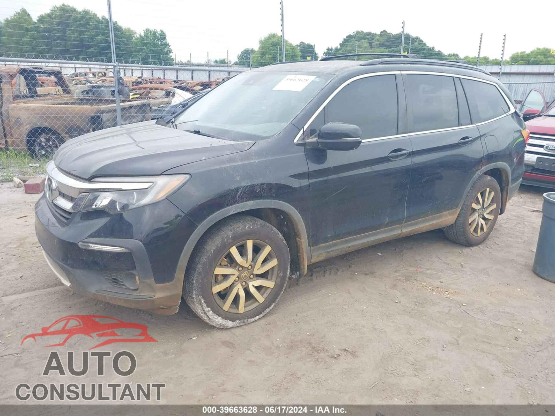 HONDA PILOT 2019 - 5FNYF6H53KB024236