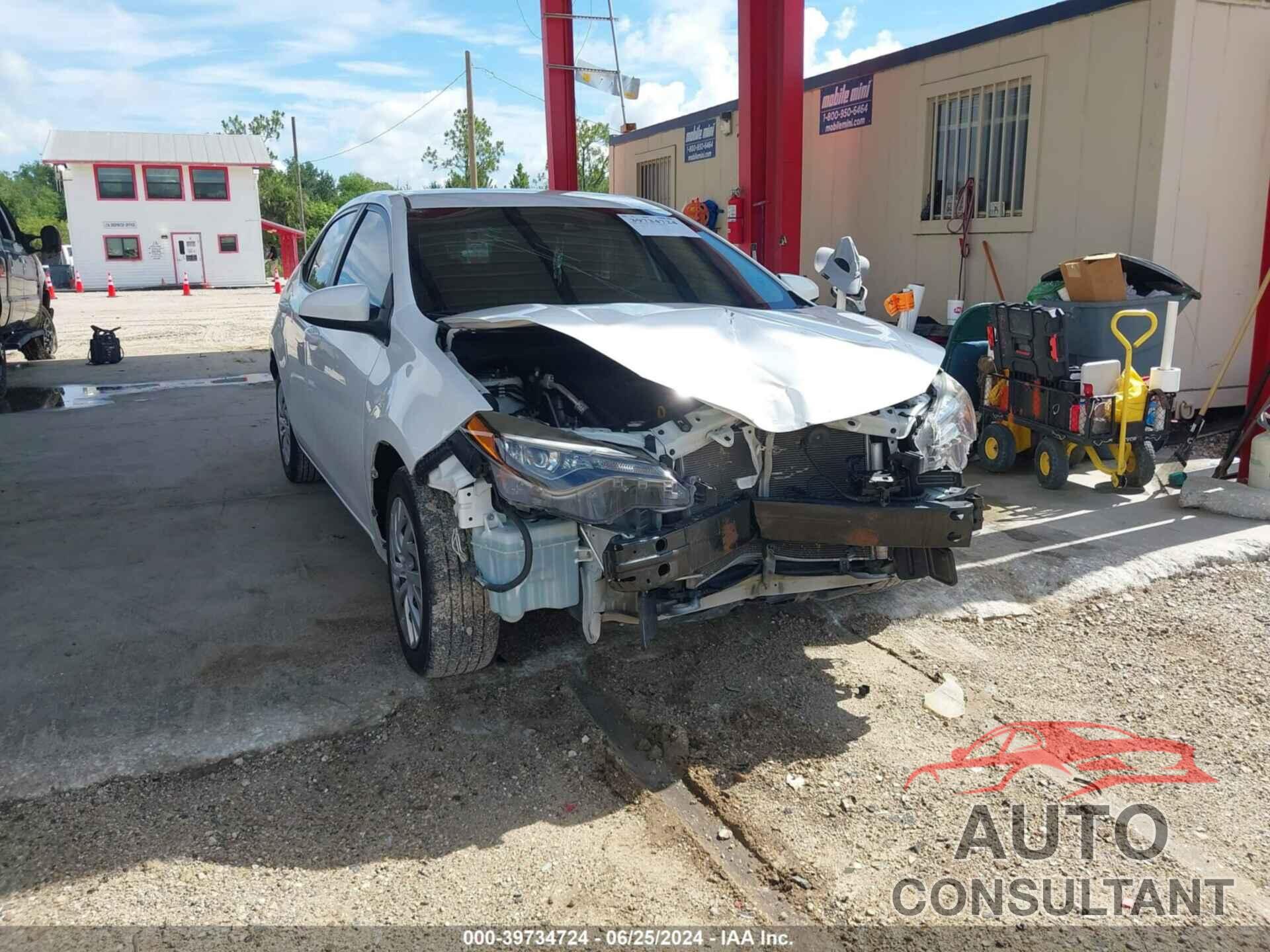TOYOTA COROLLA 2019 - 5YFBURHE5KP938103