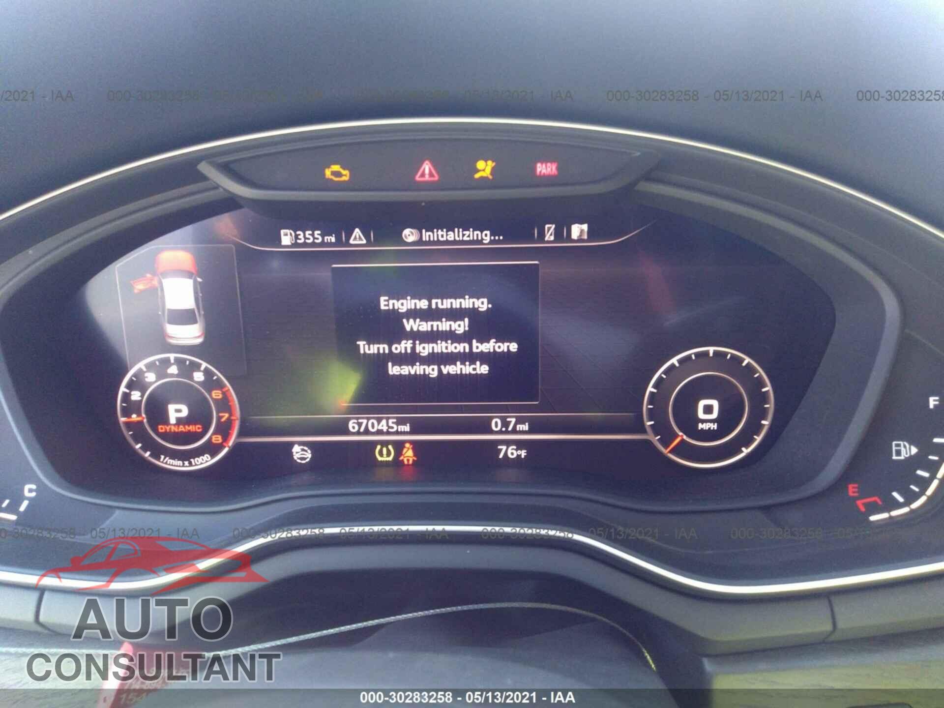 AUDI A4 2017 - WAUKMAF42HN044347