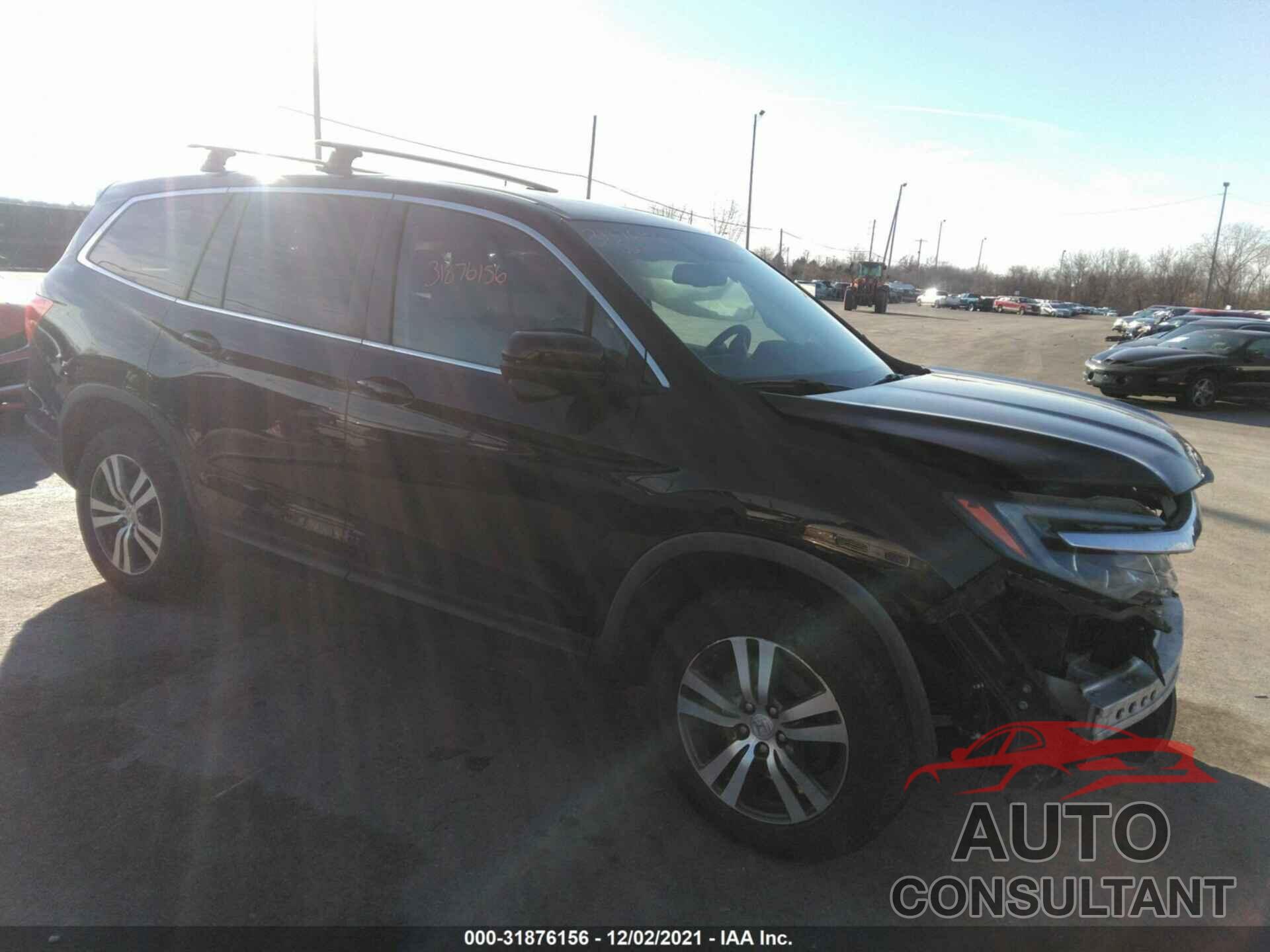 HONDA PILOT 2016 - 5FNYF6H86GB074341