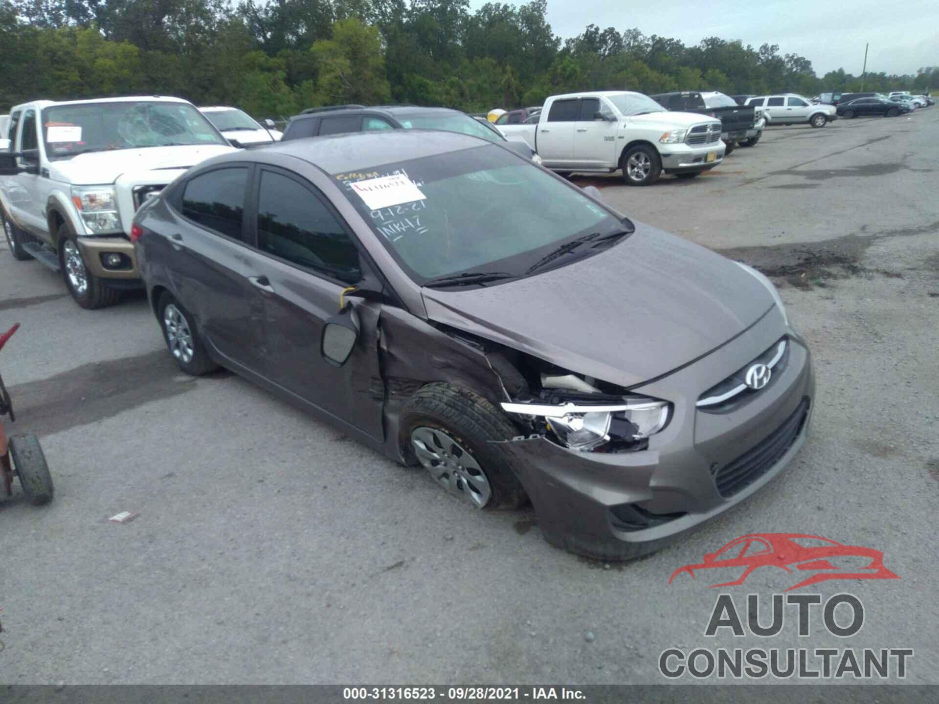 HYUNDAI ACCENT 2017 - KMHCT4AE6HU367491