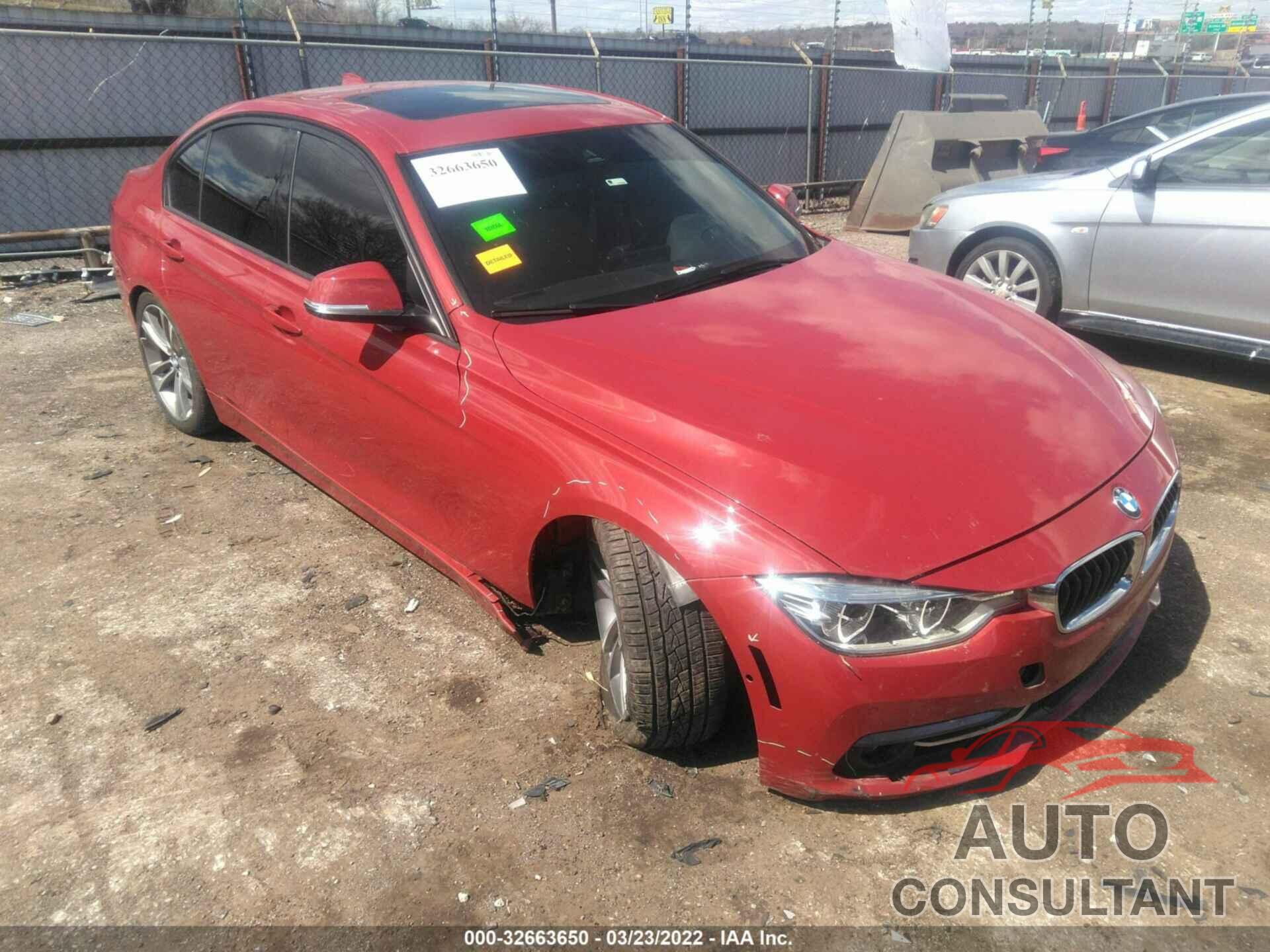 BMW 3 SERIES 2016 - WBA8E9G50GNT45940