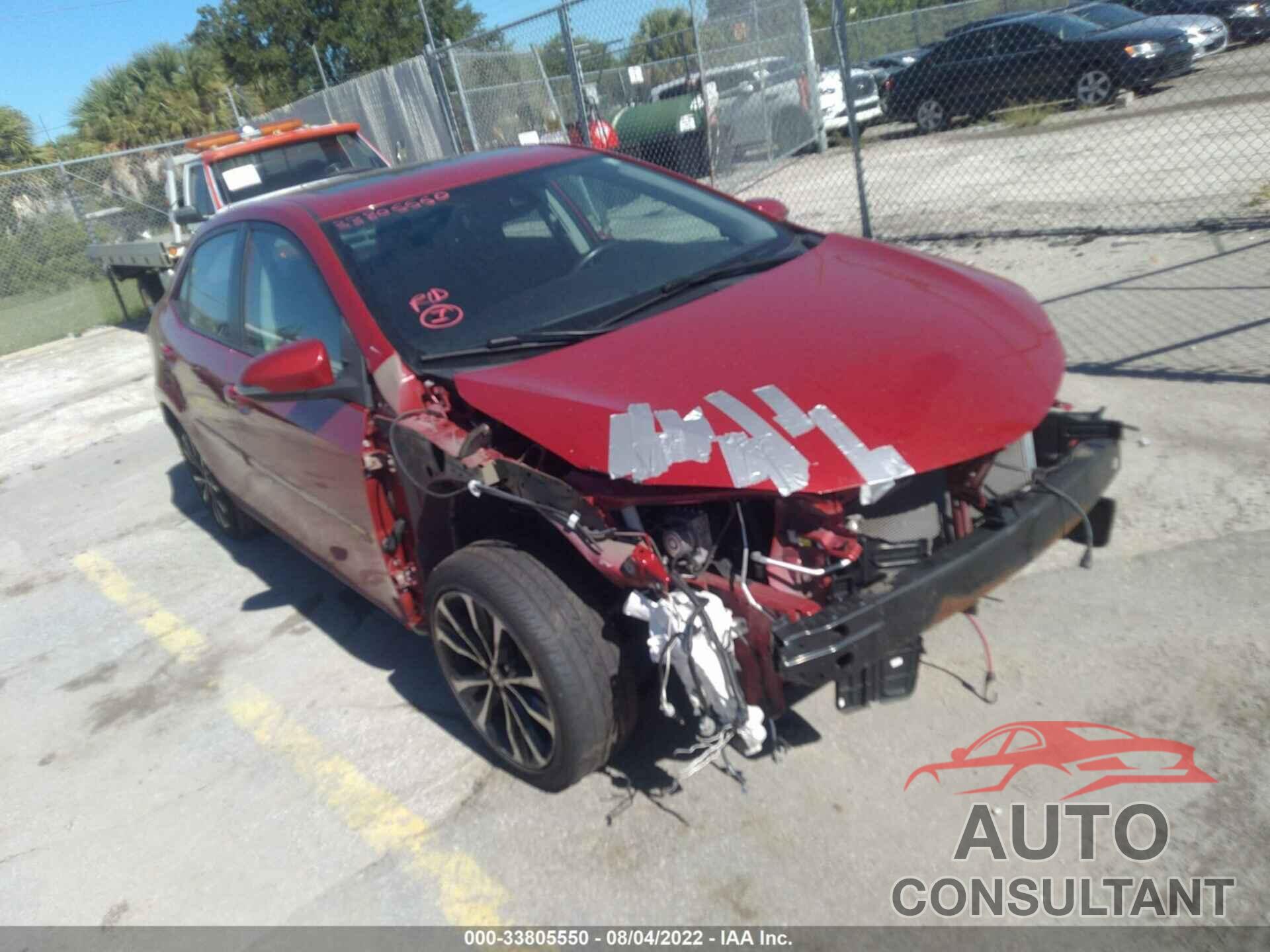 TOYOTA COROLLA 2017 - 2T1BURHE6HC857359