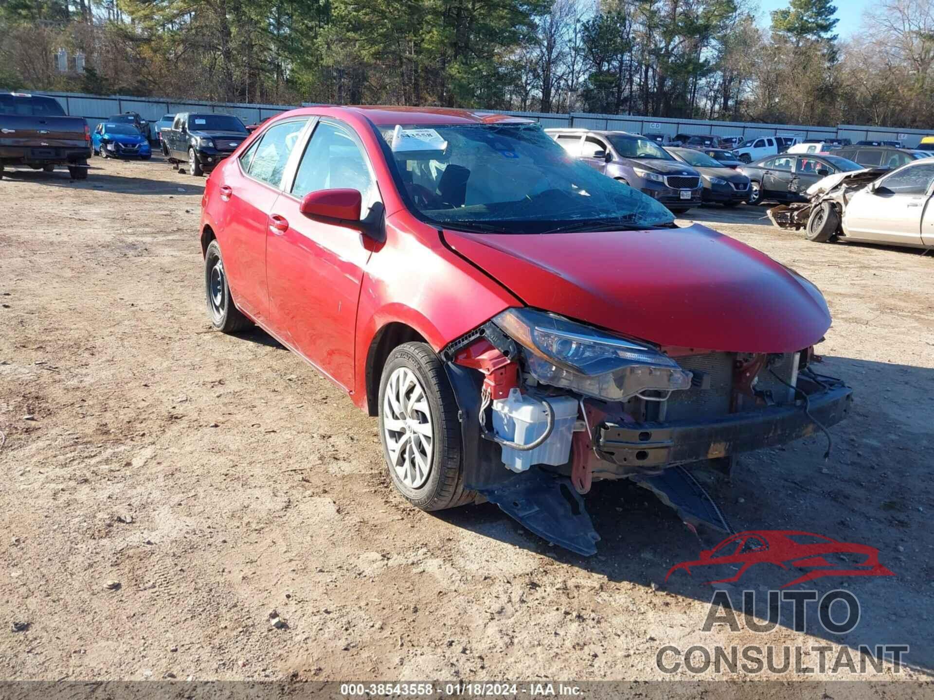 TOYOTA COROLLA 2019 - 5YFBURHE0KP893720