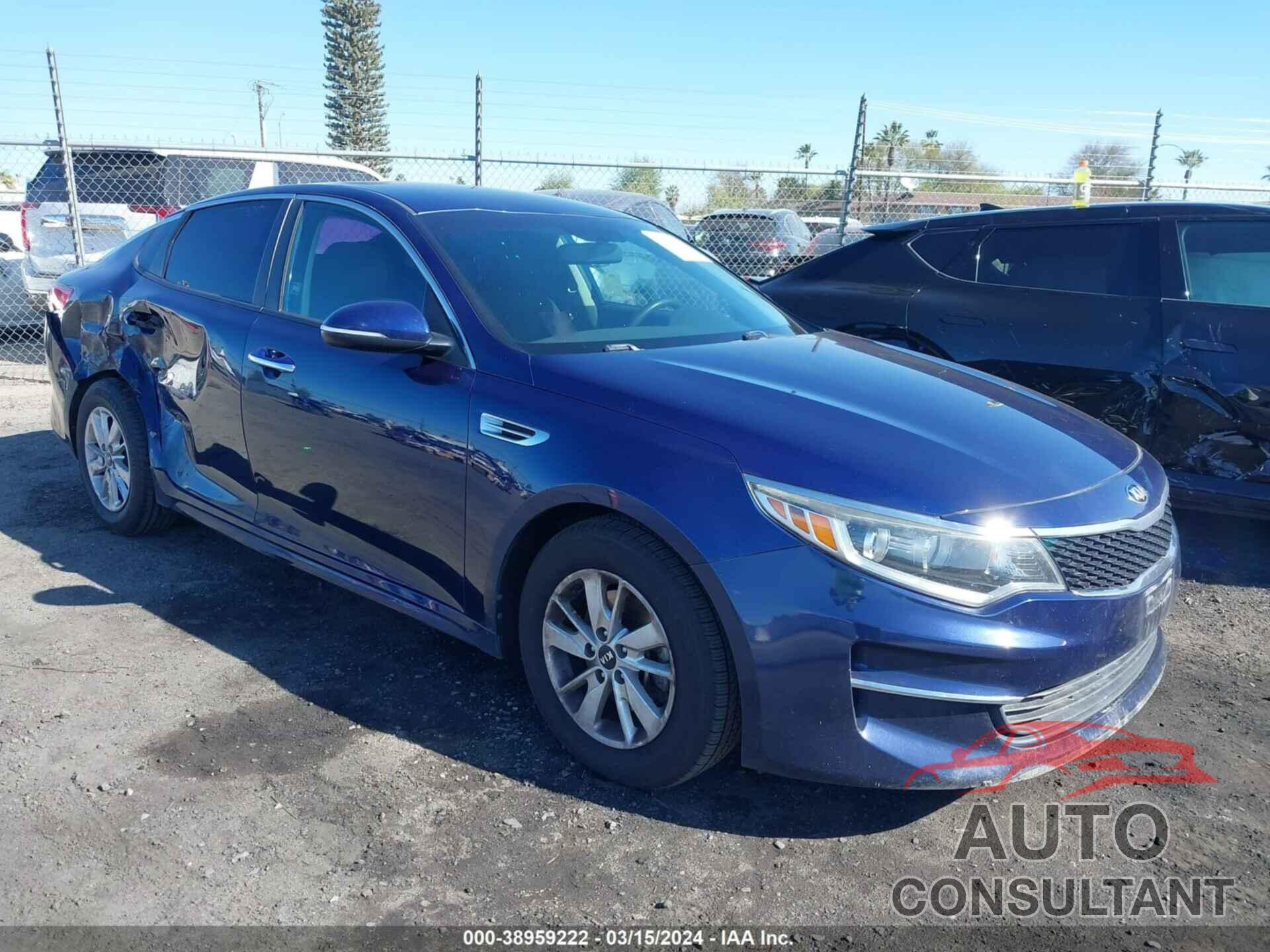 KIA OPTIMA 2018 - 5XXGT4L3XJG207479