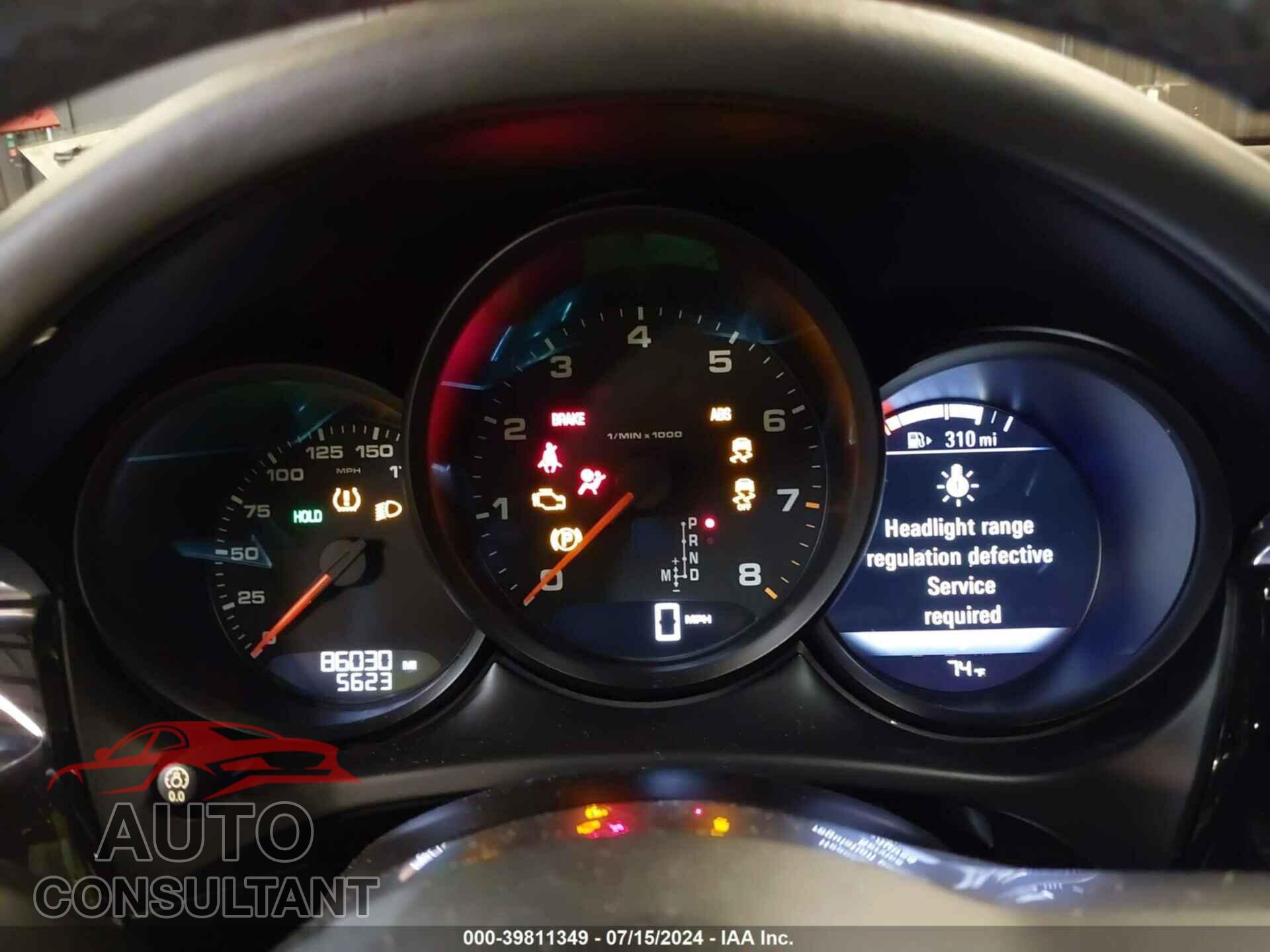 PORSCHE MACAN 2017 - WP1AA2A52HLB08832