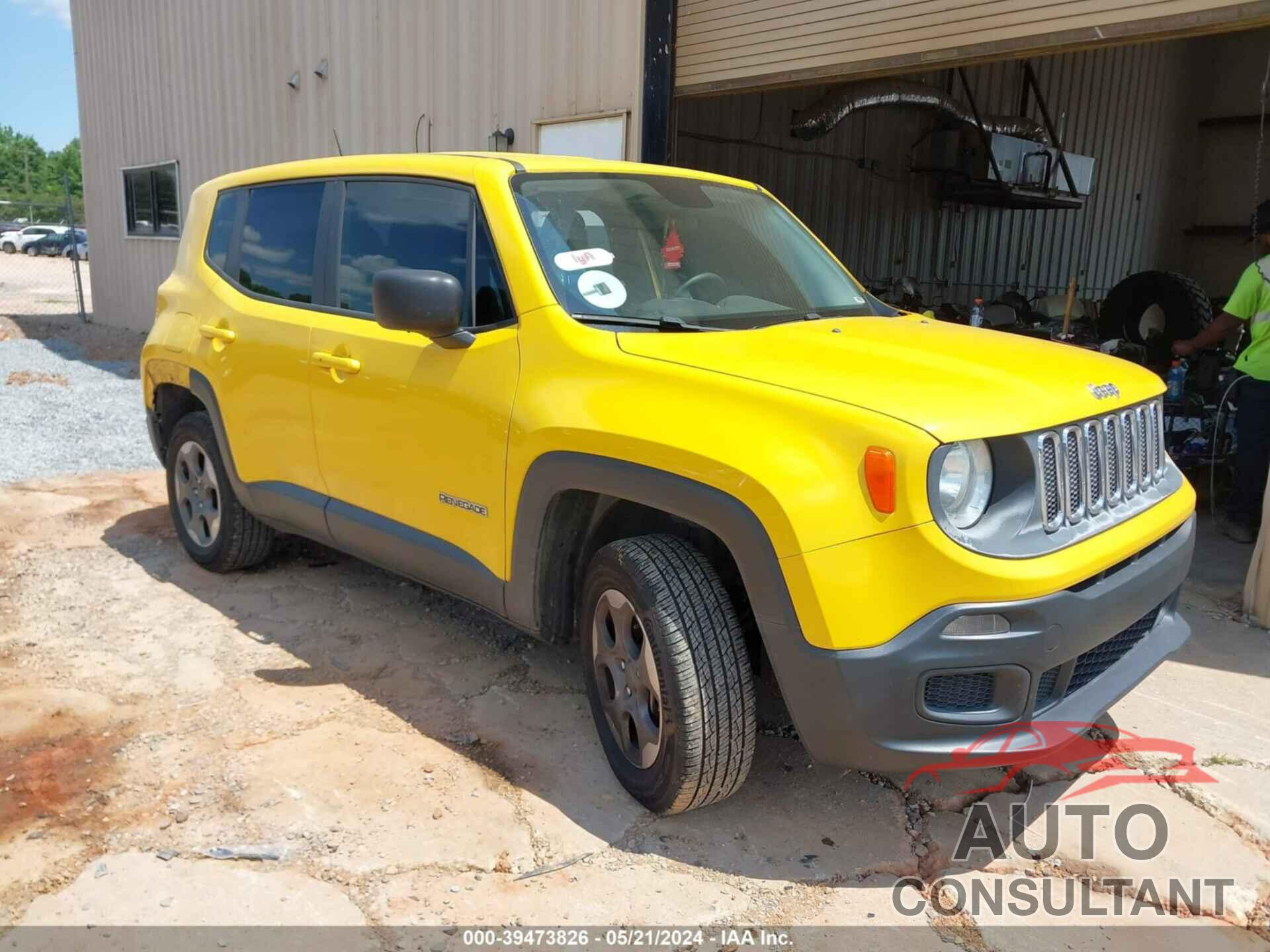 JEEP RENEGADE 2016 - ZACCJBAT2GPD48319