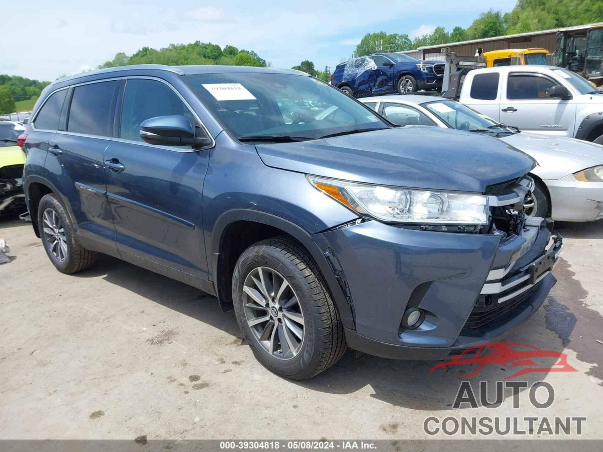 TOYOTA HIGHLANDER 2019 - 5TDJZRFH5KS984516