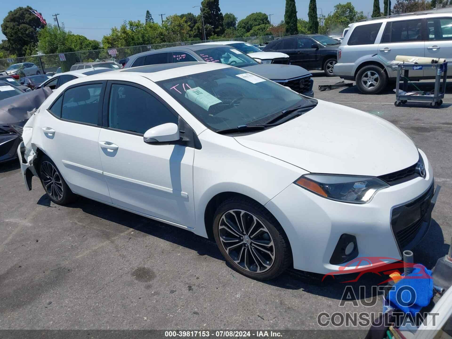 TOYOTA COROLLA 2016 - 5YFBURHE3GP377794