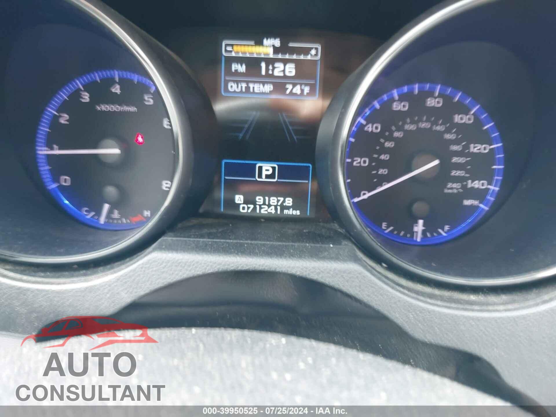 SUBARU OUTBACK 2018 - 4S4BSAHC8J3201633