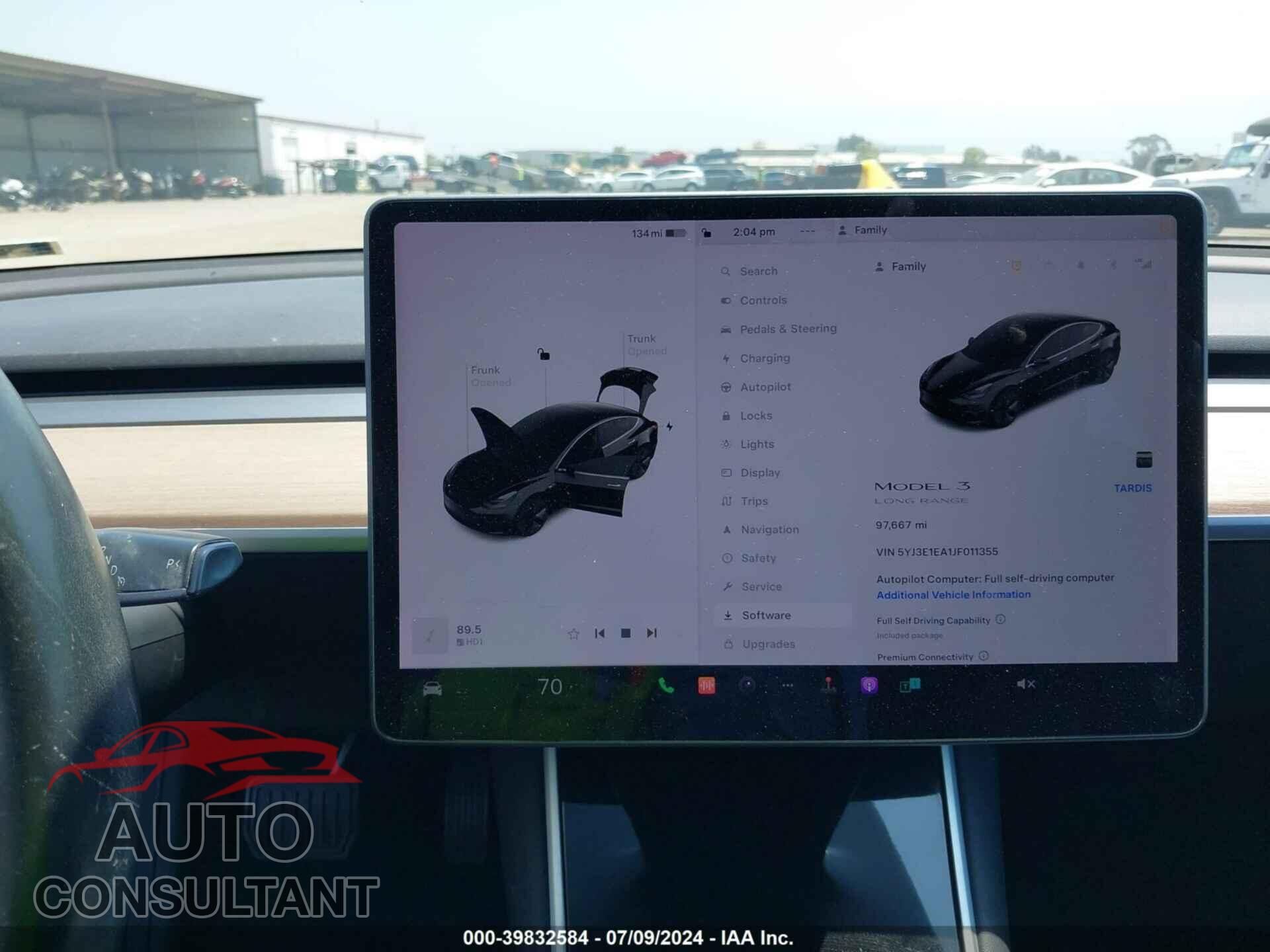 TESLA MODEL 3 2018 - 5YJ3E1EA1JF011355