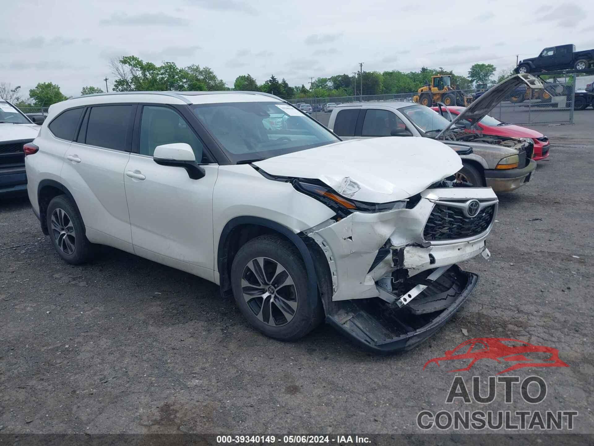 TOYOTA HIGHLANDER 2021 - 5TDGZRBH8MS137721