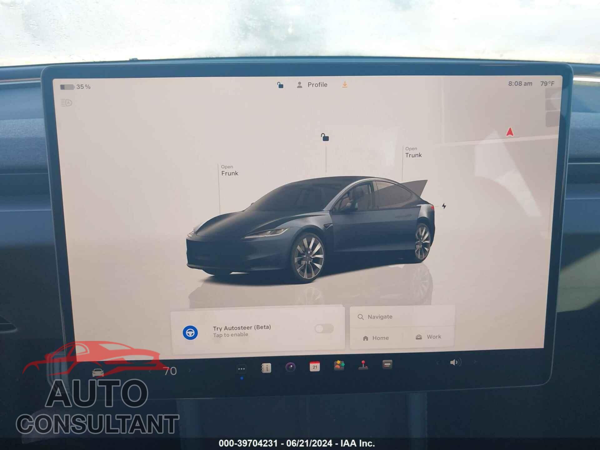 TESLA MODEL 3 2024 - 5YJ3E1EA0RF752107