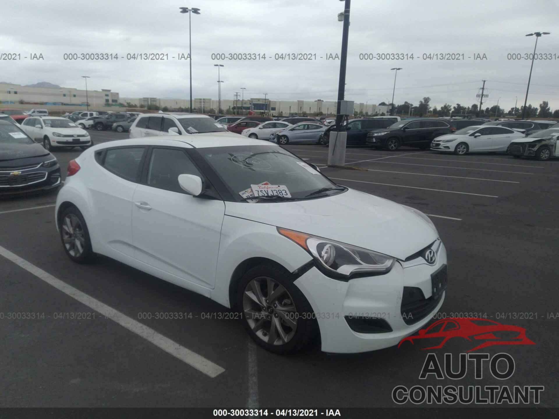 HYUNDAI VELOSTER 2016 - KMHTC6AD7GU286579