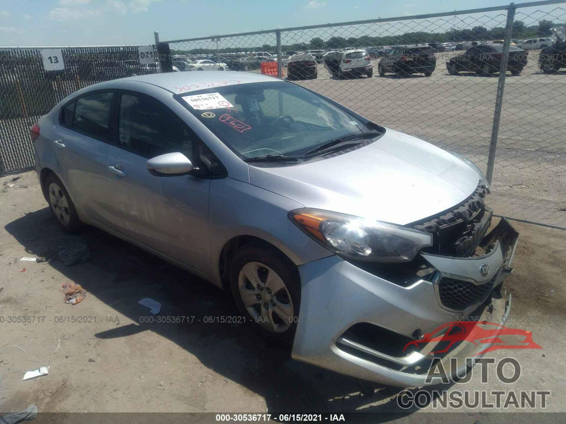 KIA FORTE 2016 - KNAFK4A69G5606518