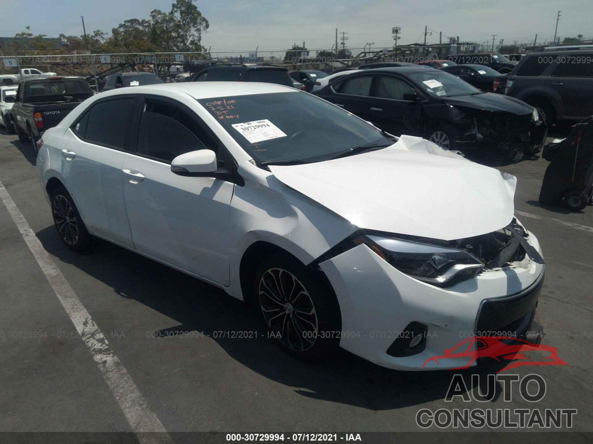 TOYOTA COROLLA 2016 - 5YFBURHE4GP429062