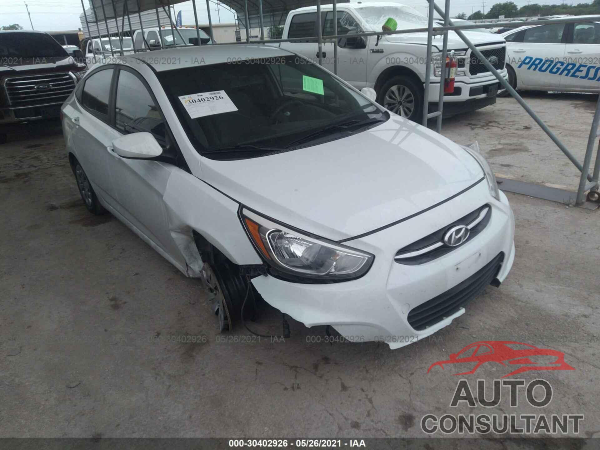 HYUNDAI ACCENT 2016 - KMHCT4AEXGU123034