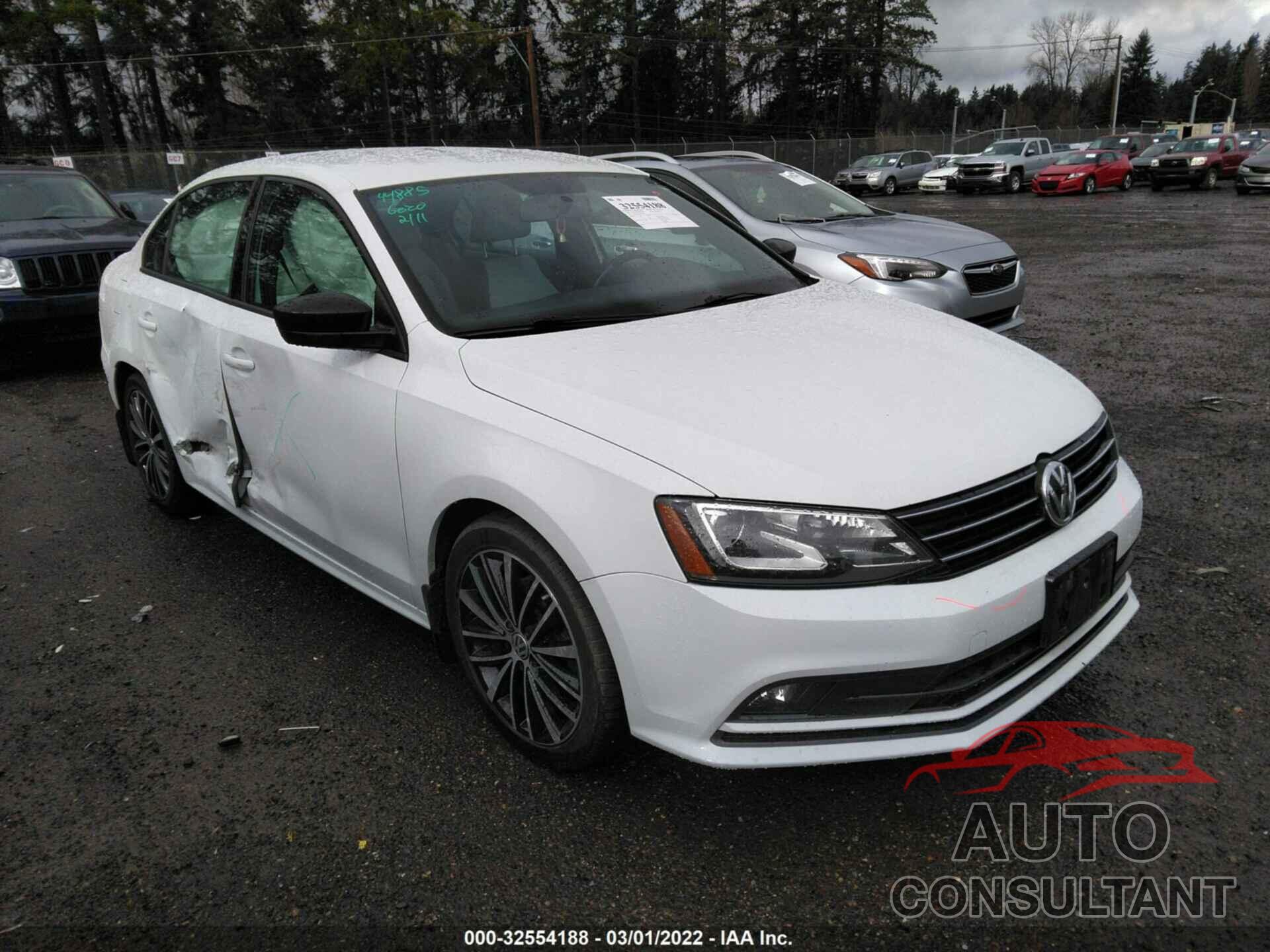 VOLKSWAGEN JETTA SEDAN 2016 - 3VWD17AJ9GM237279