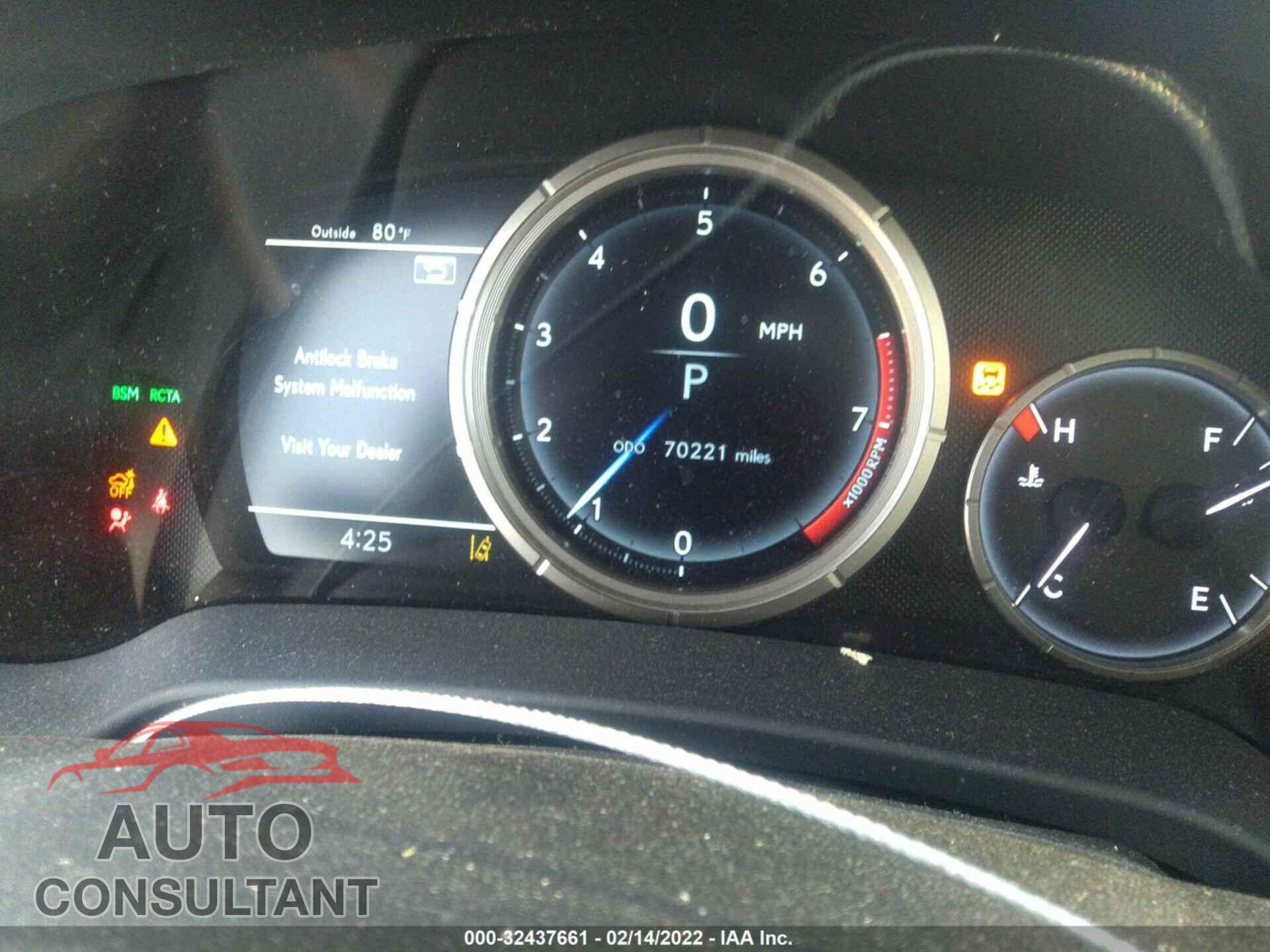 LEXUS RX 2017 - 2T2ZZMCA8HC053602