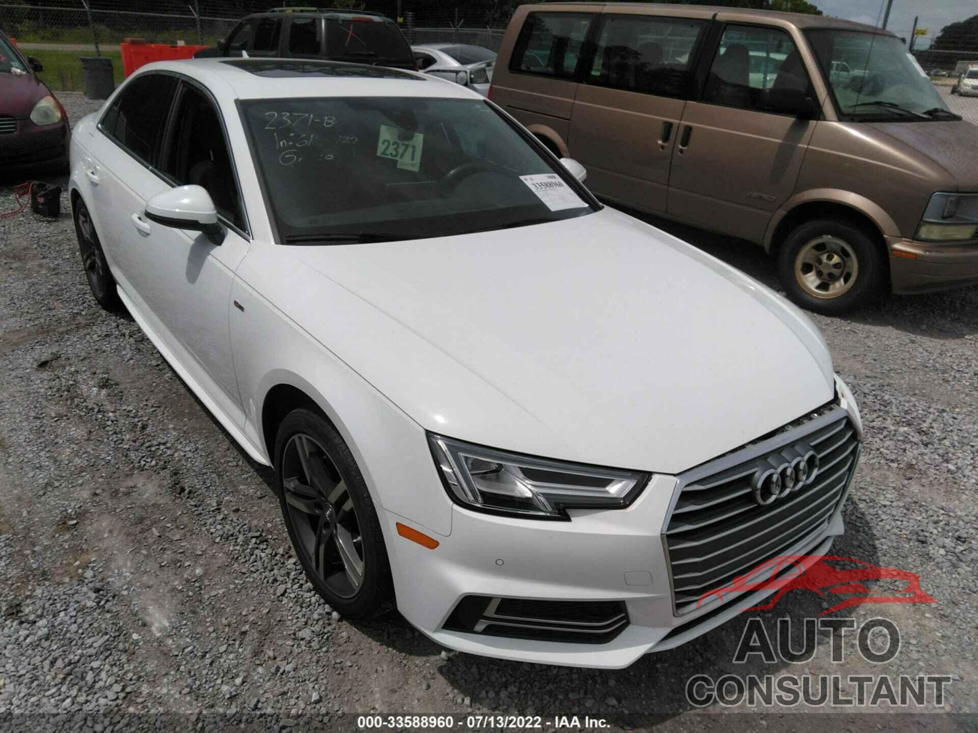 AUDI A4 2018 - WAULMAF49JN020220