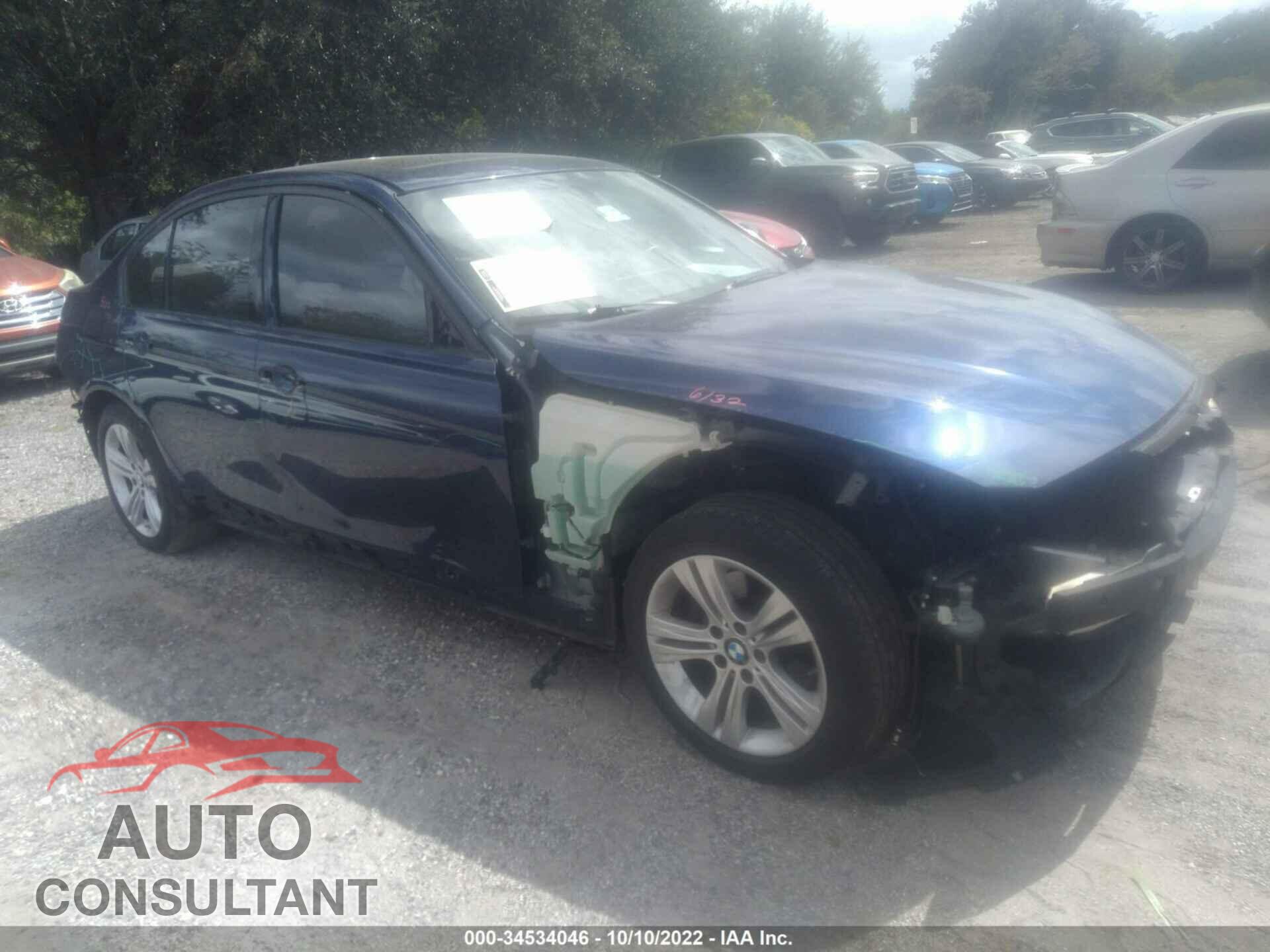 BMW 3 SERIES 2016 - WBA8E9G55GNU29395