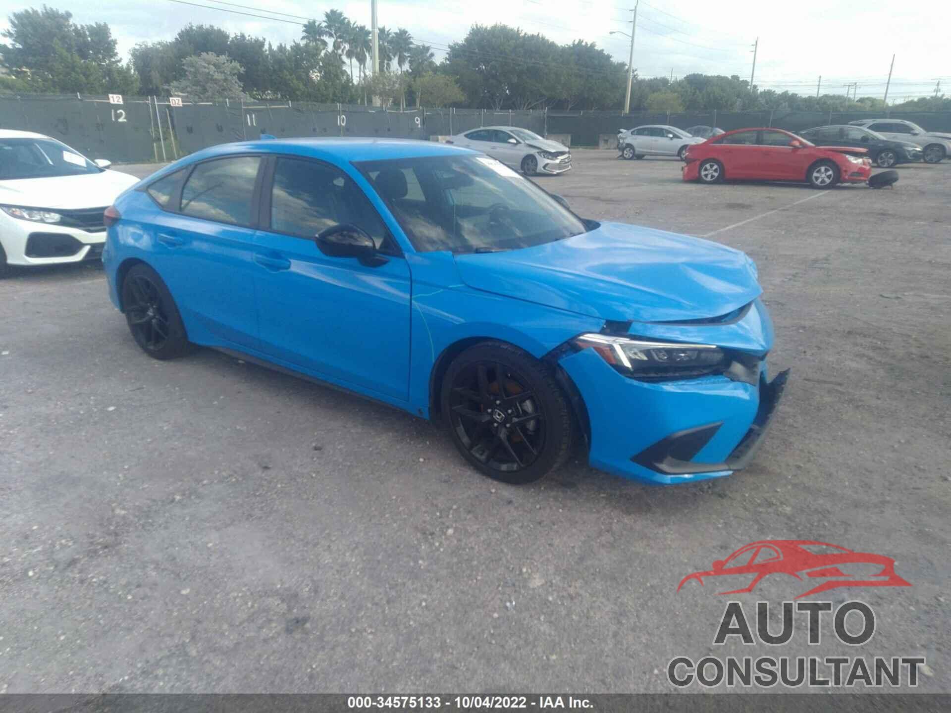 HONDA CIVIC HATCHBACK 2022 - 19XFL2H84NE012867
