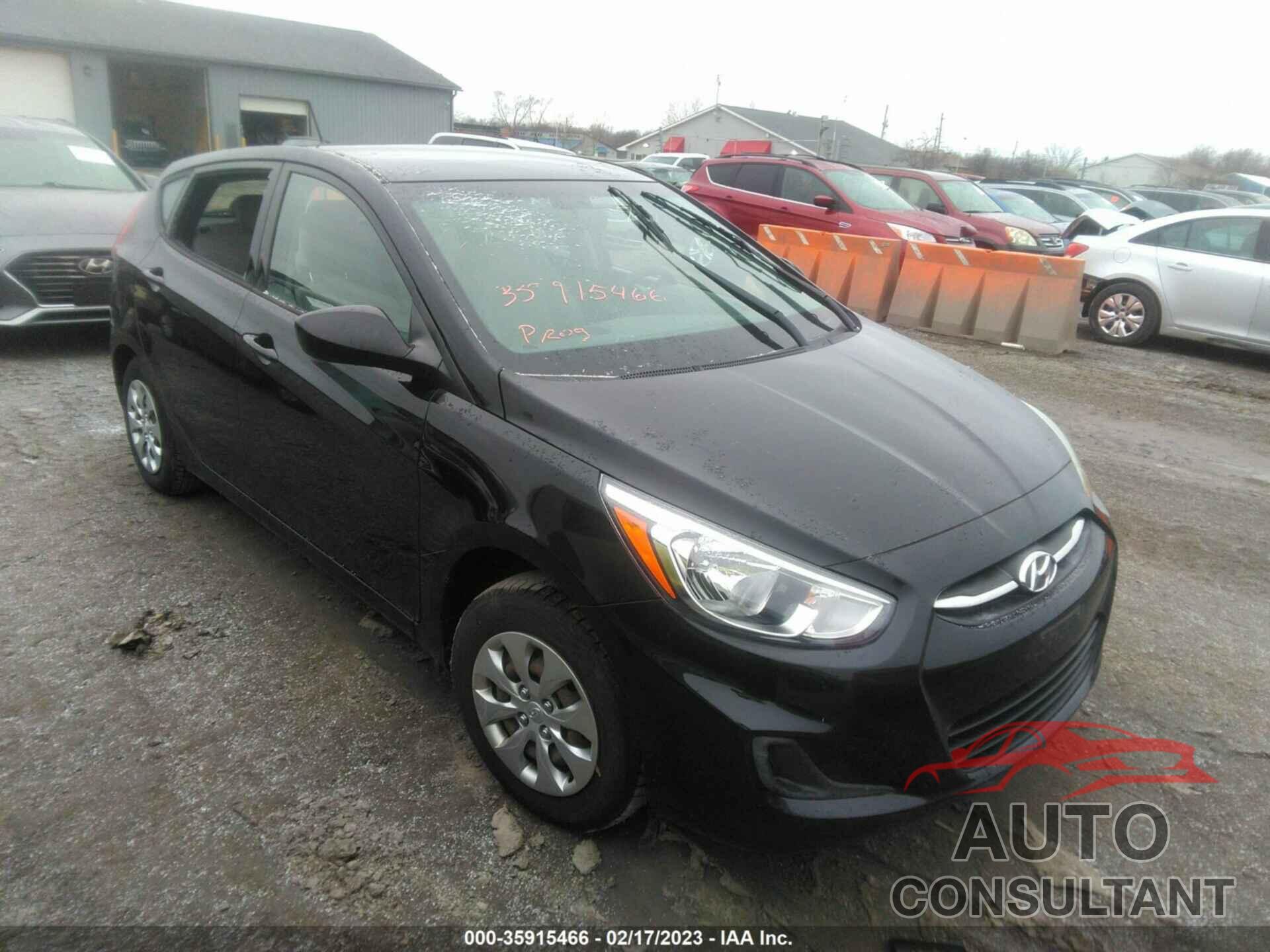 HYUNDAI ACCENT 2017 - KMHCT5AE1HU334551