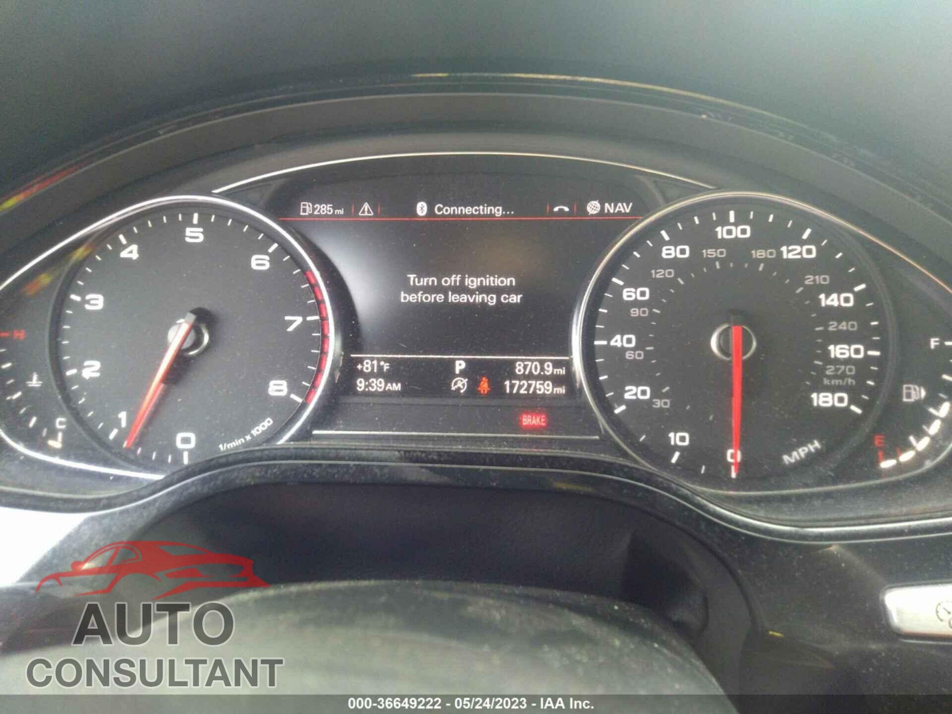 AUDI A8 L 2013 - WAURGAFD6DN023730