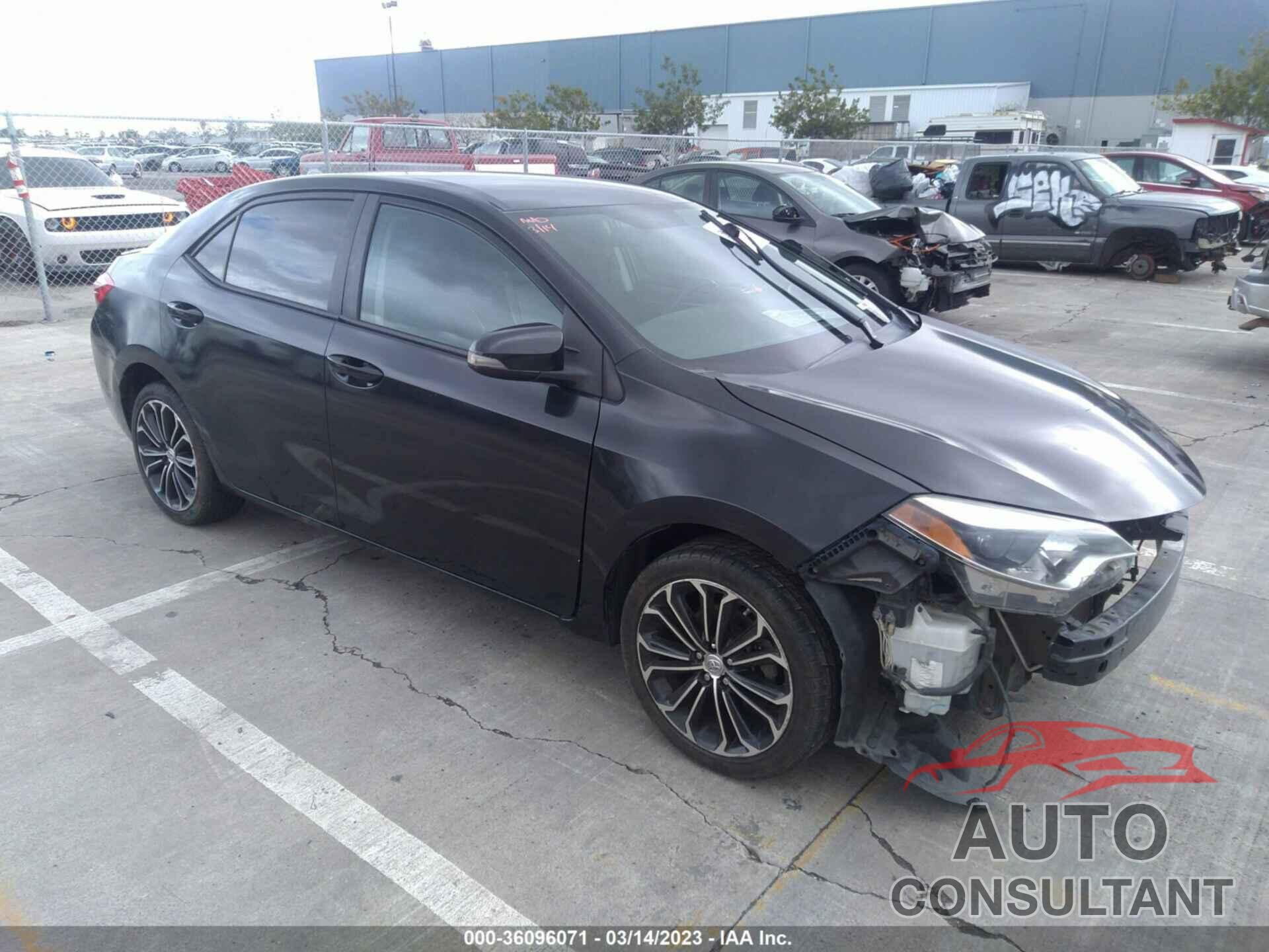 TOYOTA COROLLA 2015 - 5YFBURHE3FP180753