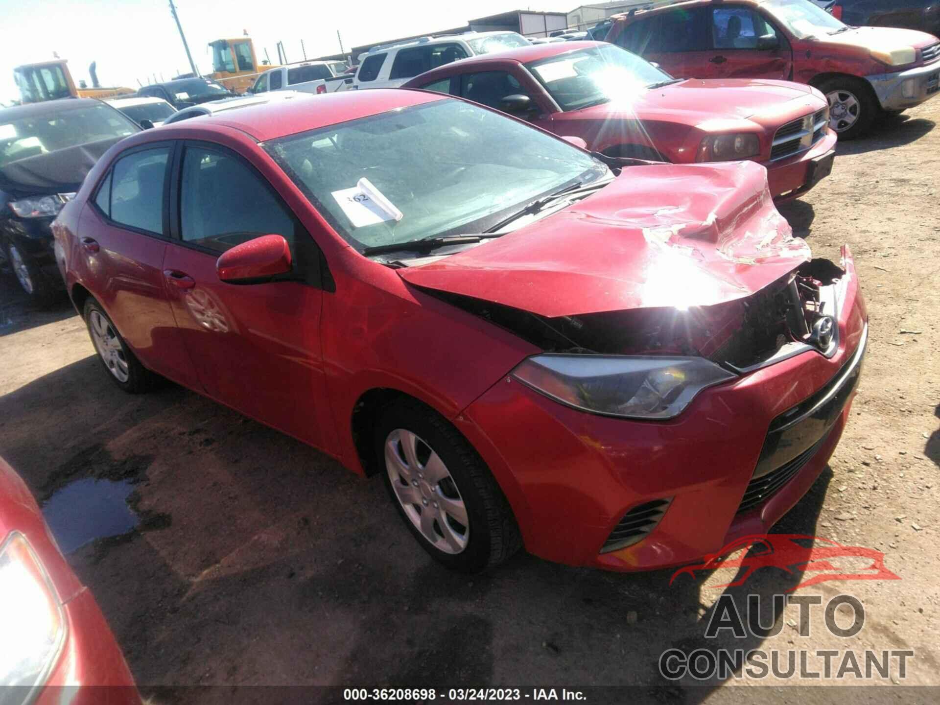 TOYOTA COROLLA 2016 - 2T1BURHE6GC585880
