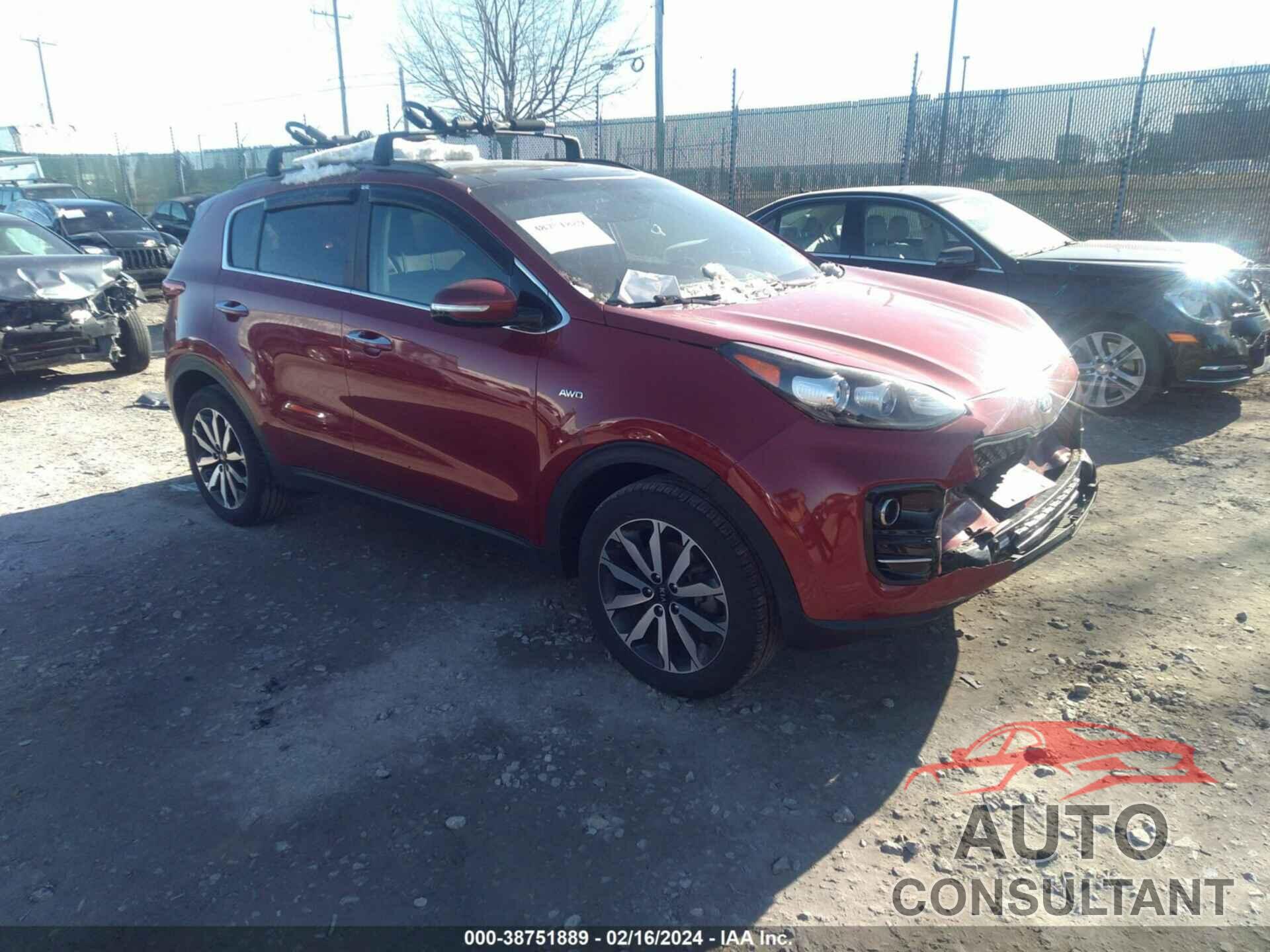KIA SPORTAGE 2018 - KNDPNCAC5J7401692