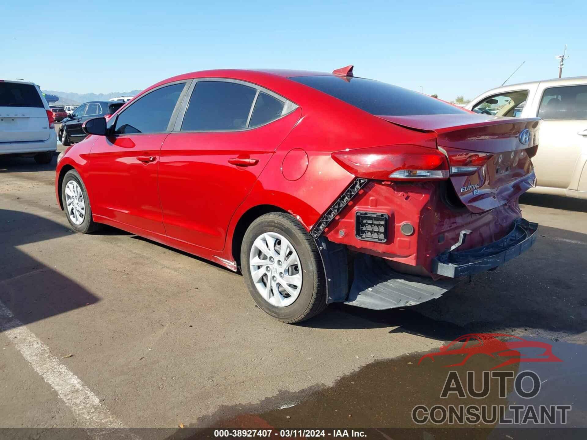 HYUNDAI ELANTRA 2017 - KMHD74LF8HU409397