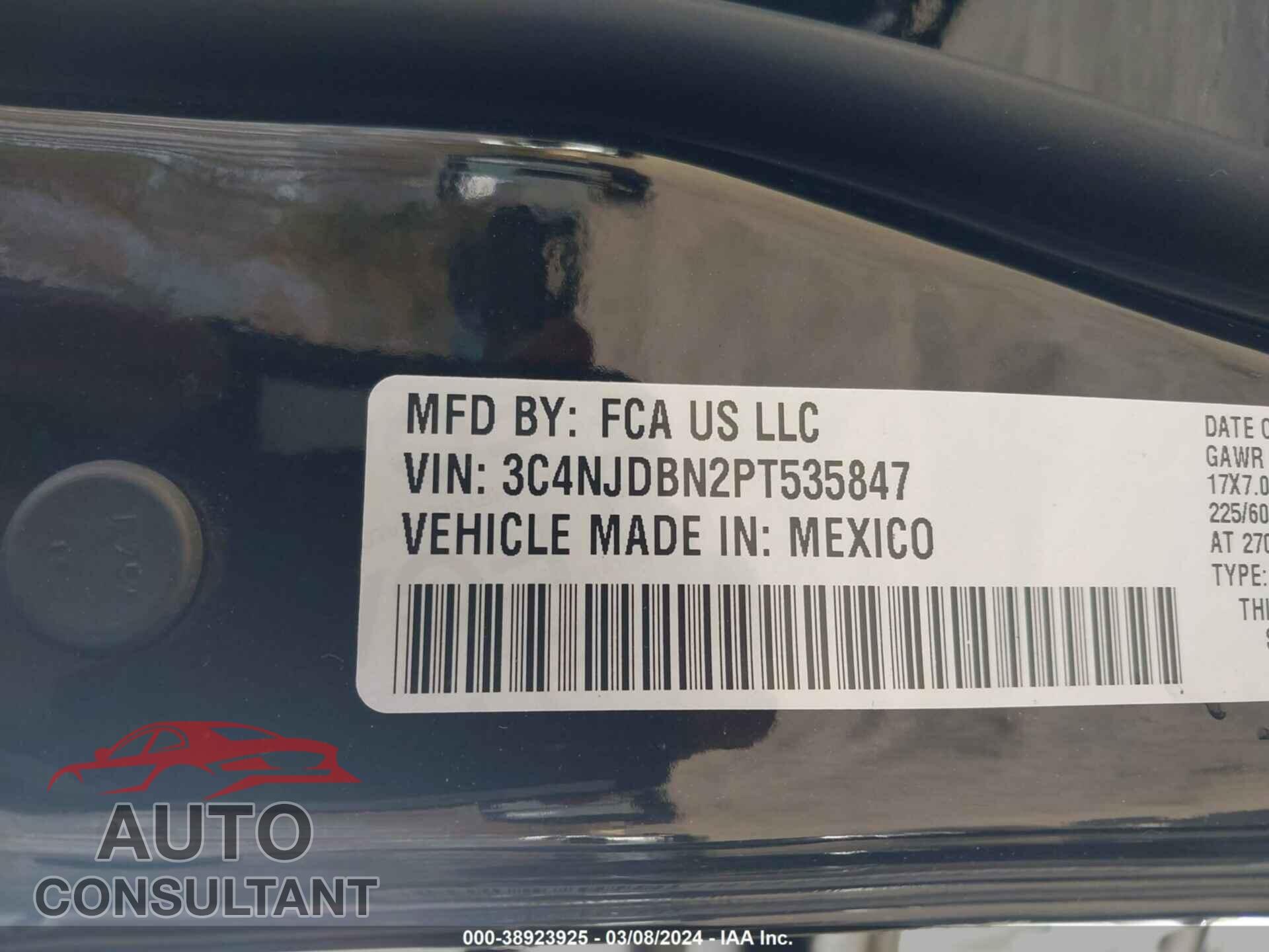 JEEP COMPASS 2023 - 3C4NJDBN2PT535847