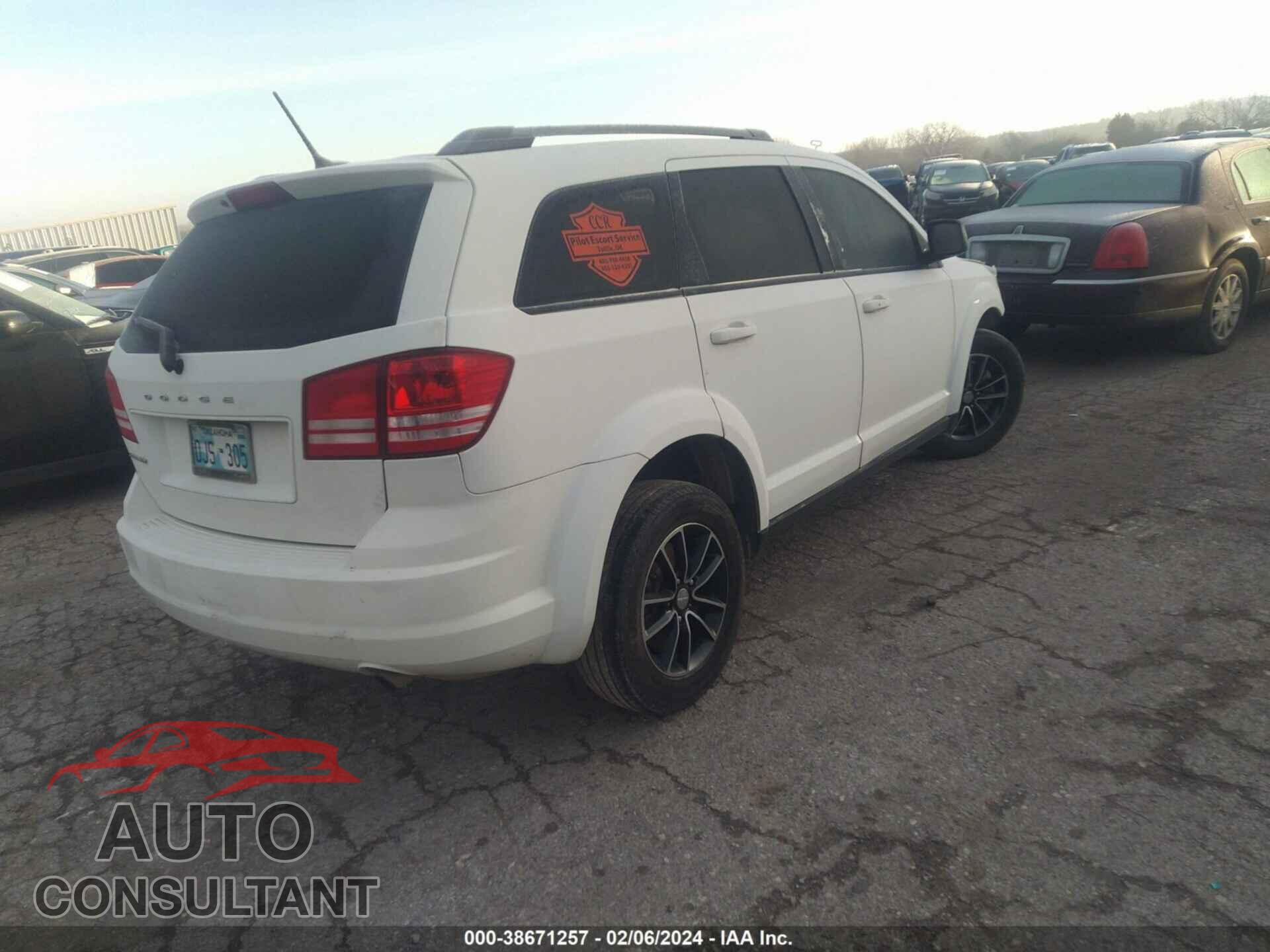 DODGE JOURNEY 2017 - 3C4PDCAB0HT662244