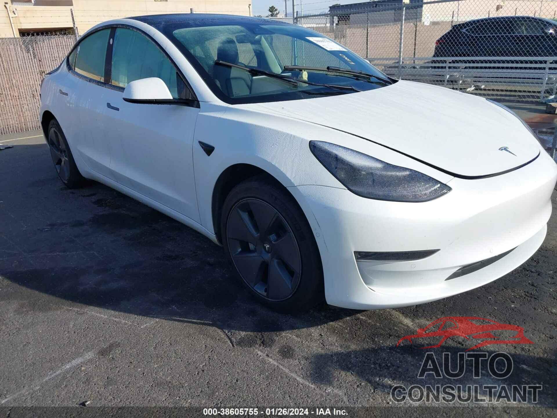 TESLA MODEL 3 2022 - 5YJ3E1EA2NF170407