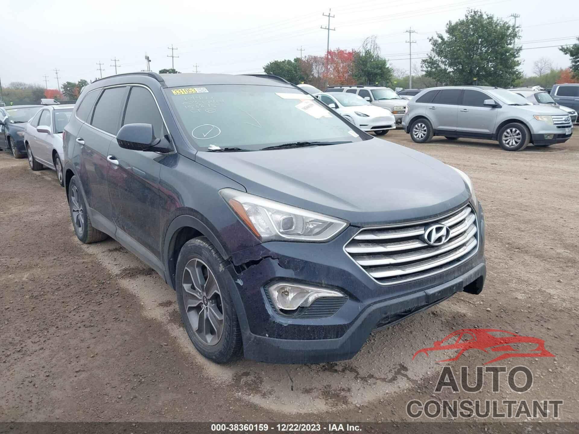 HYUNDAI SANTA FE 2016 - KM8SM4HF9GU153875