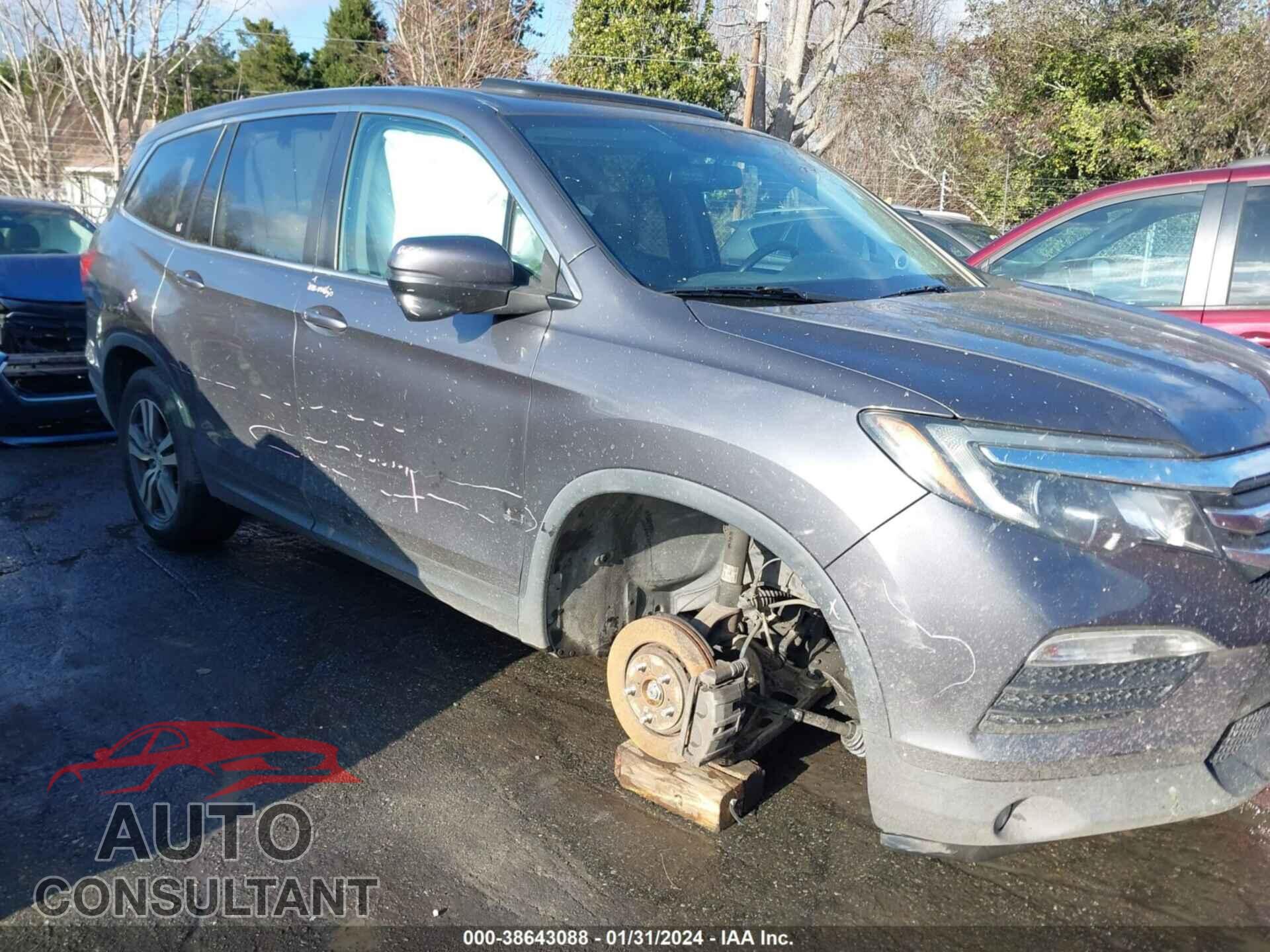 HONDA PILOT 2017 - 5FNYF5H72HB045289