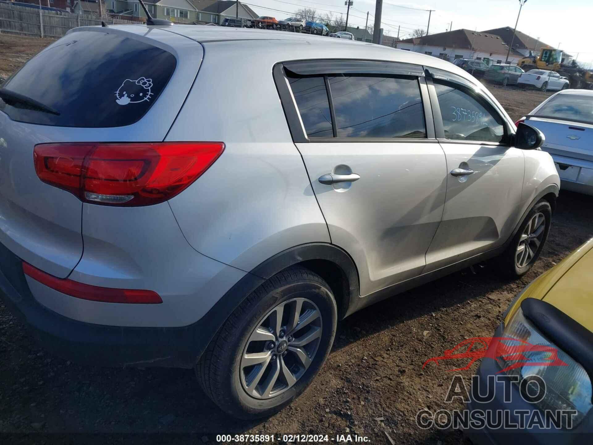 KIA SPORTAGE 2016 - KNDPB3AC9G7855641