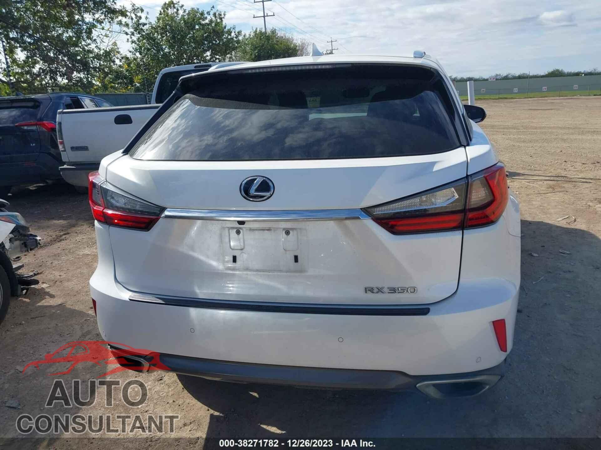 LEXUS RX 350 2017 - 2T2BZMCA6HC112616