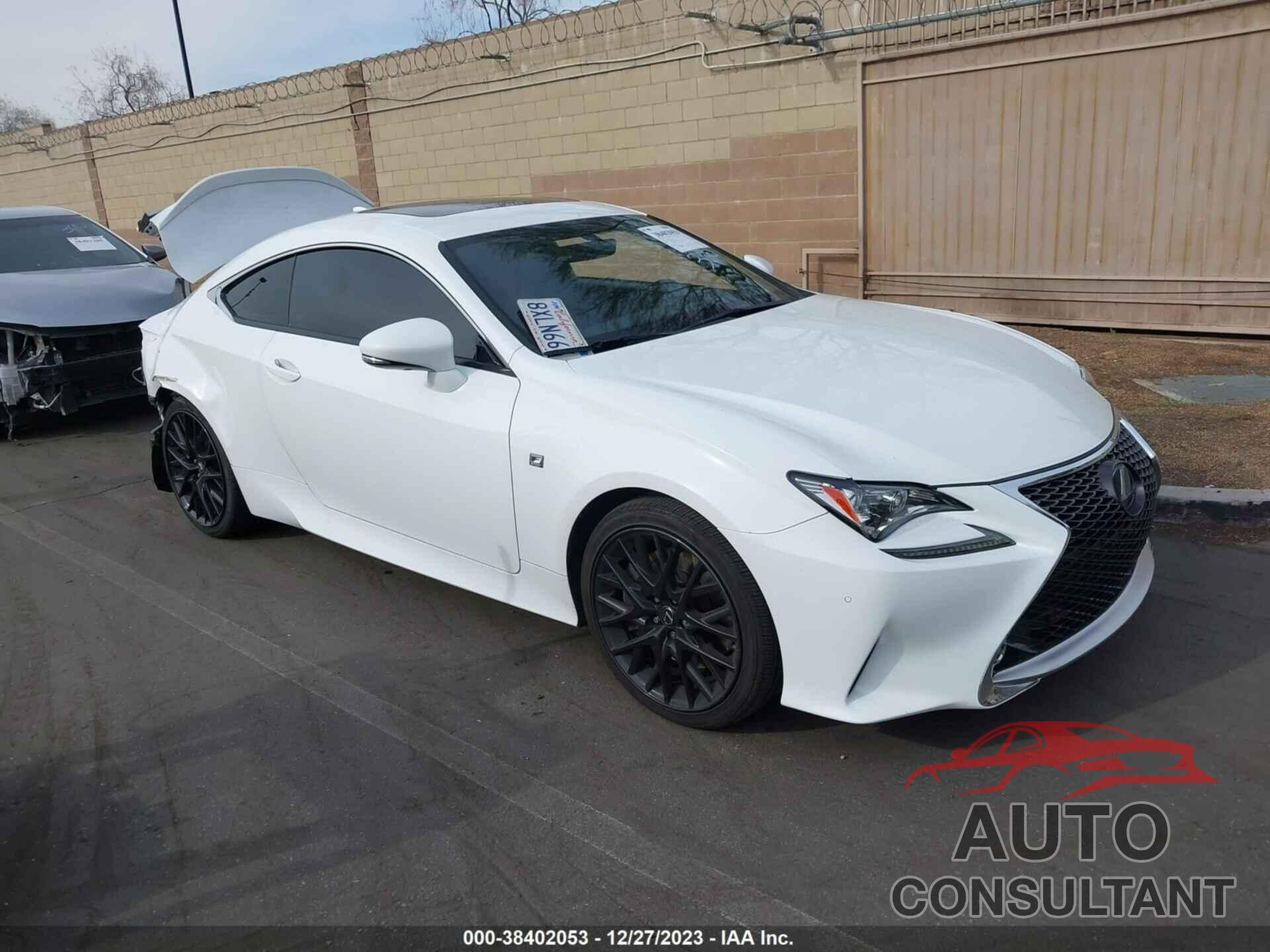 LEXUS RC 350 2016 - JTHHE5BC1G5014574