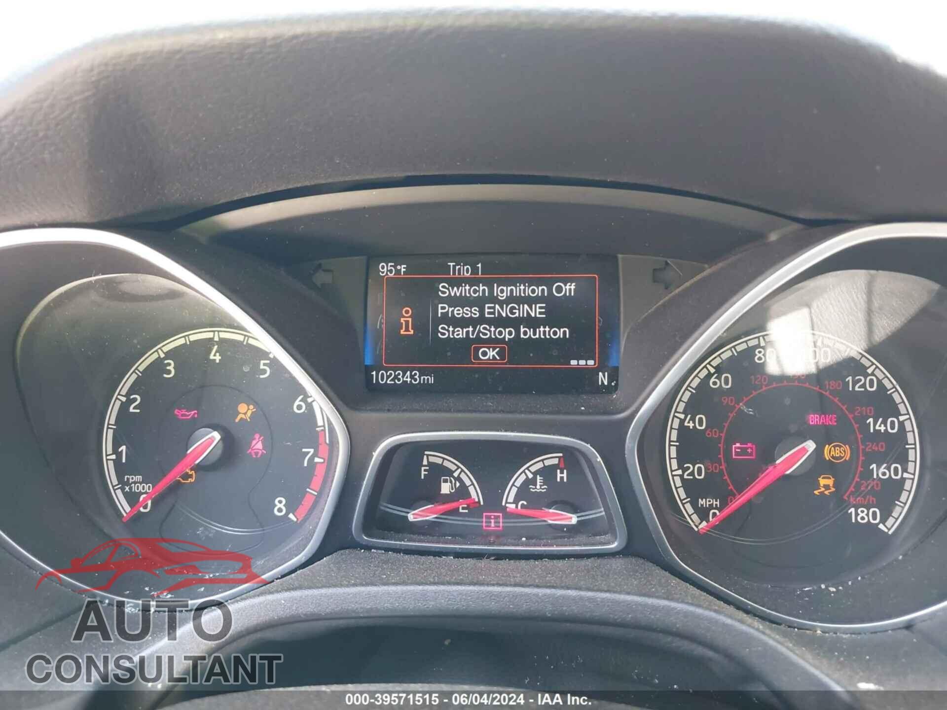 FORD FOCUS ST 2016 - 1FADP3L98GL242526