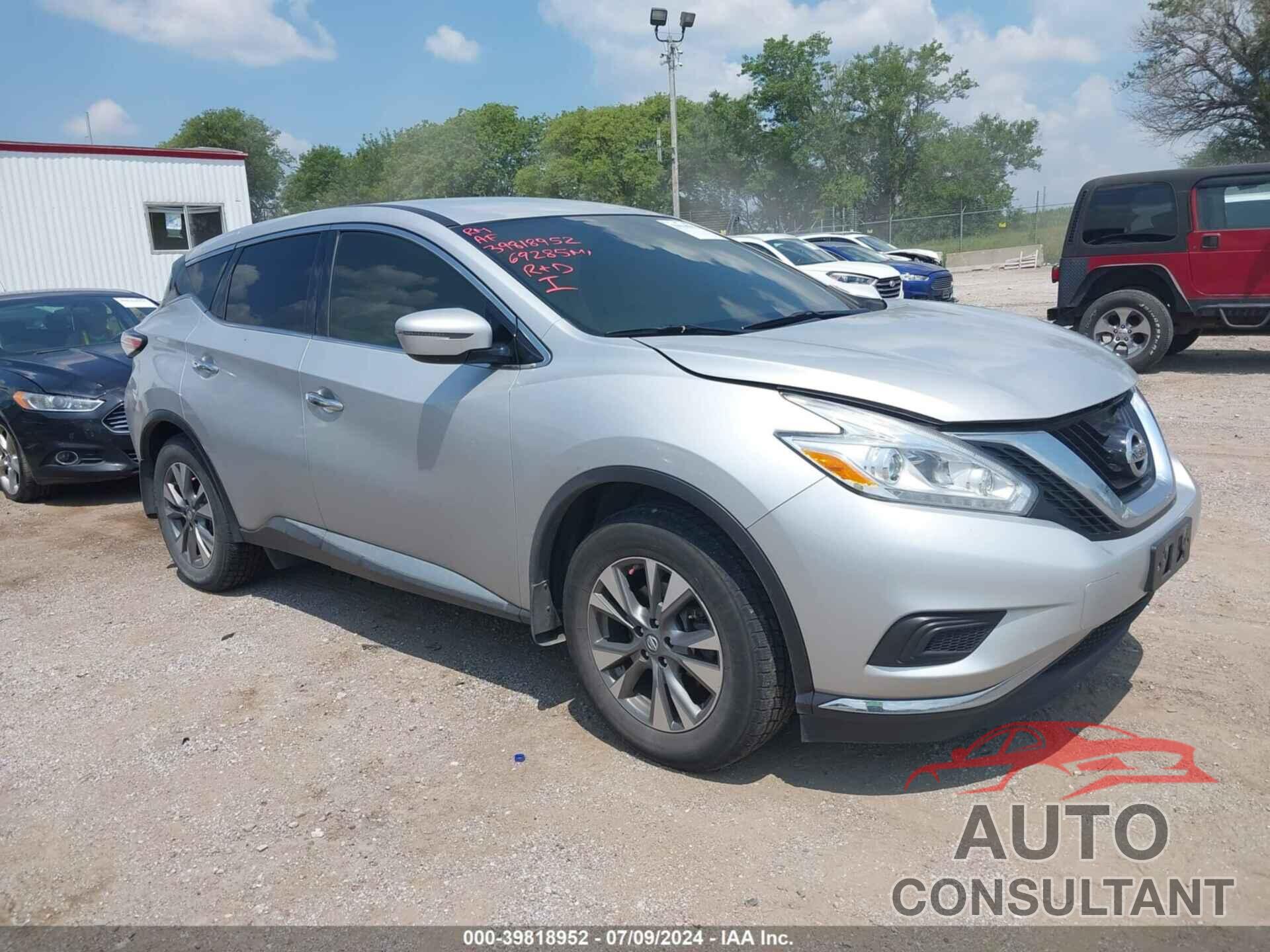 NISSAN MURANO 2016 - 5N1AZ2MH3GN170254