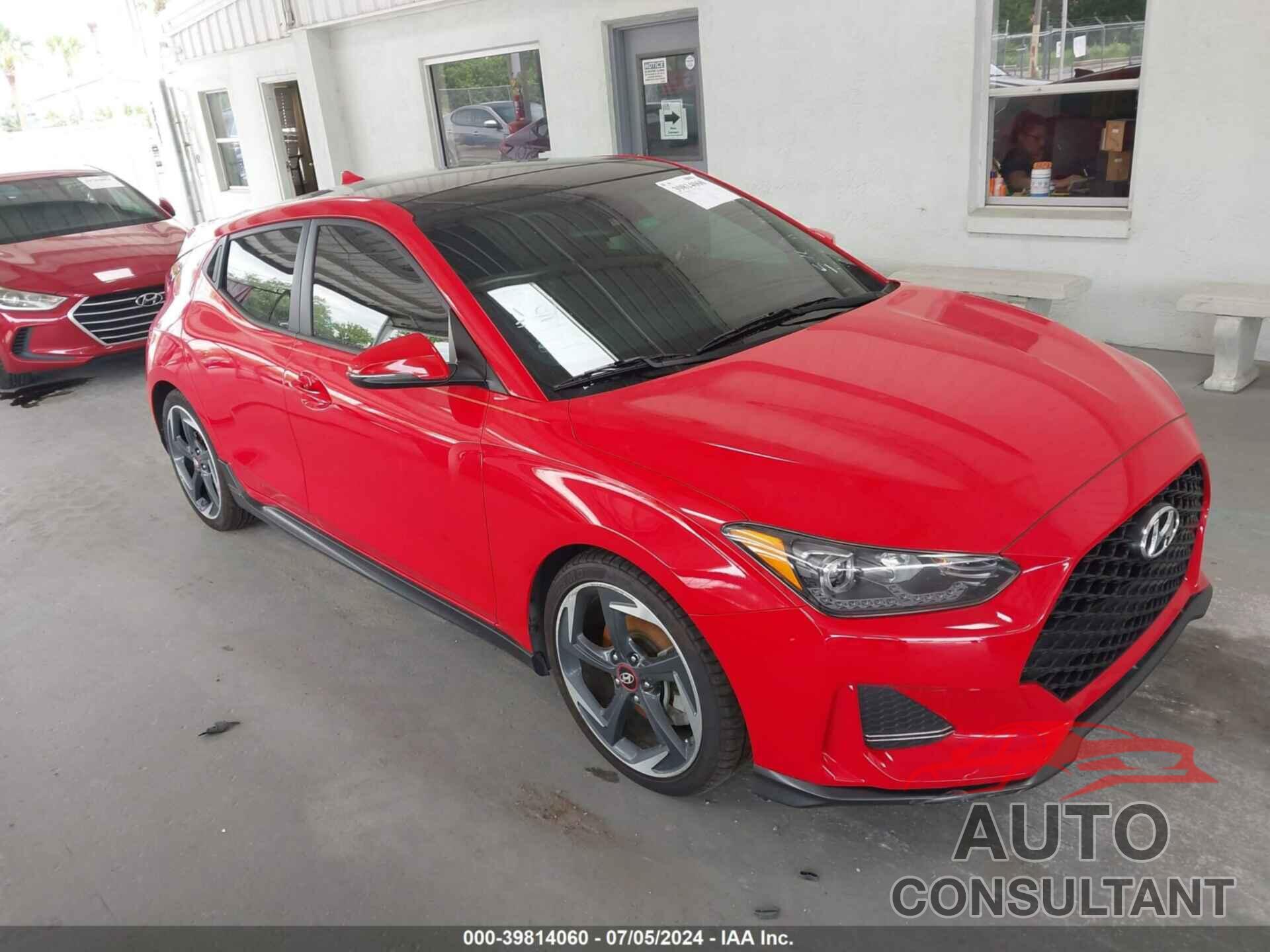 HYUNDAI VELOSTER 2019 - KMHTH6AB4KU009400