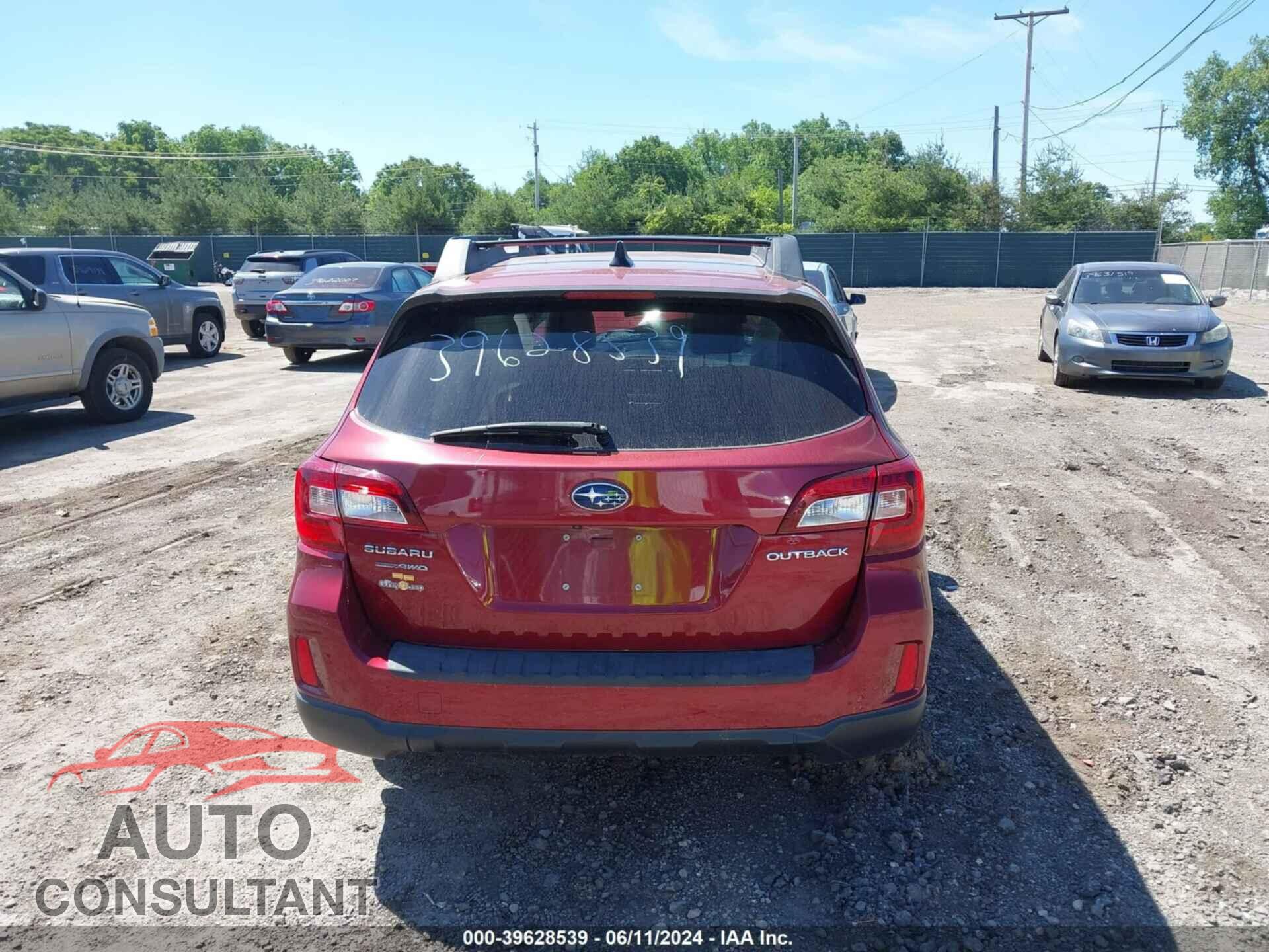 SUBARU OUTBACK 2016 - 4S4BSBFC2G3341968